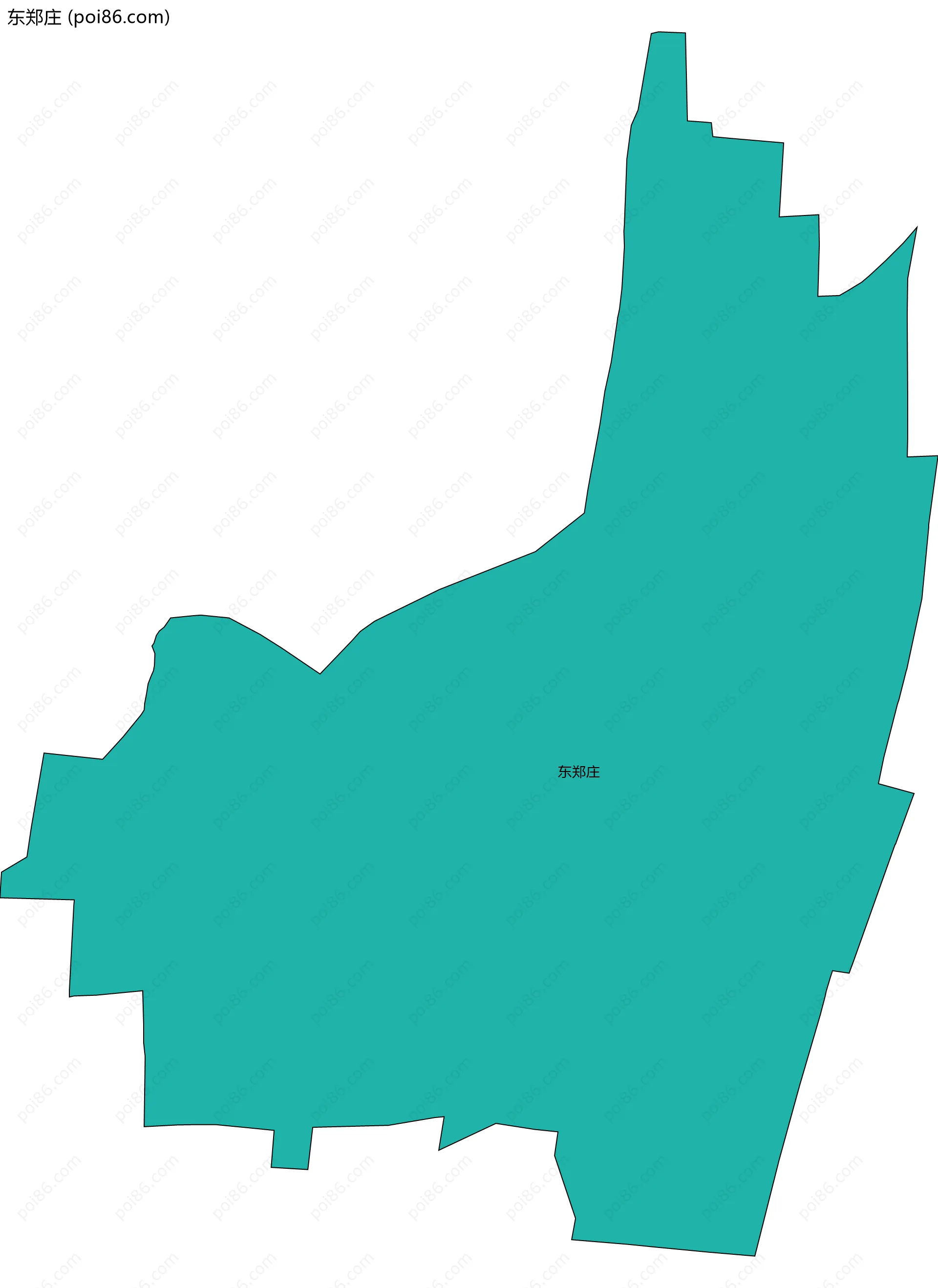 东郑庄边界地图