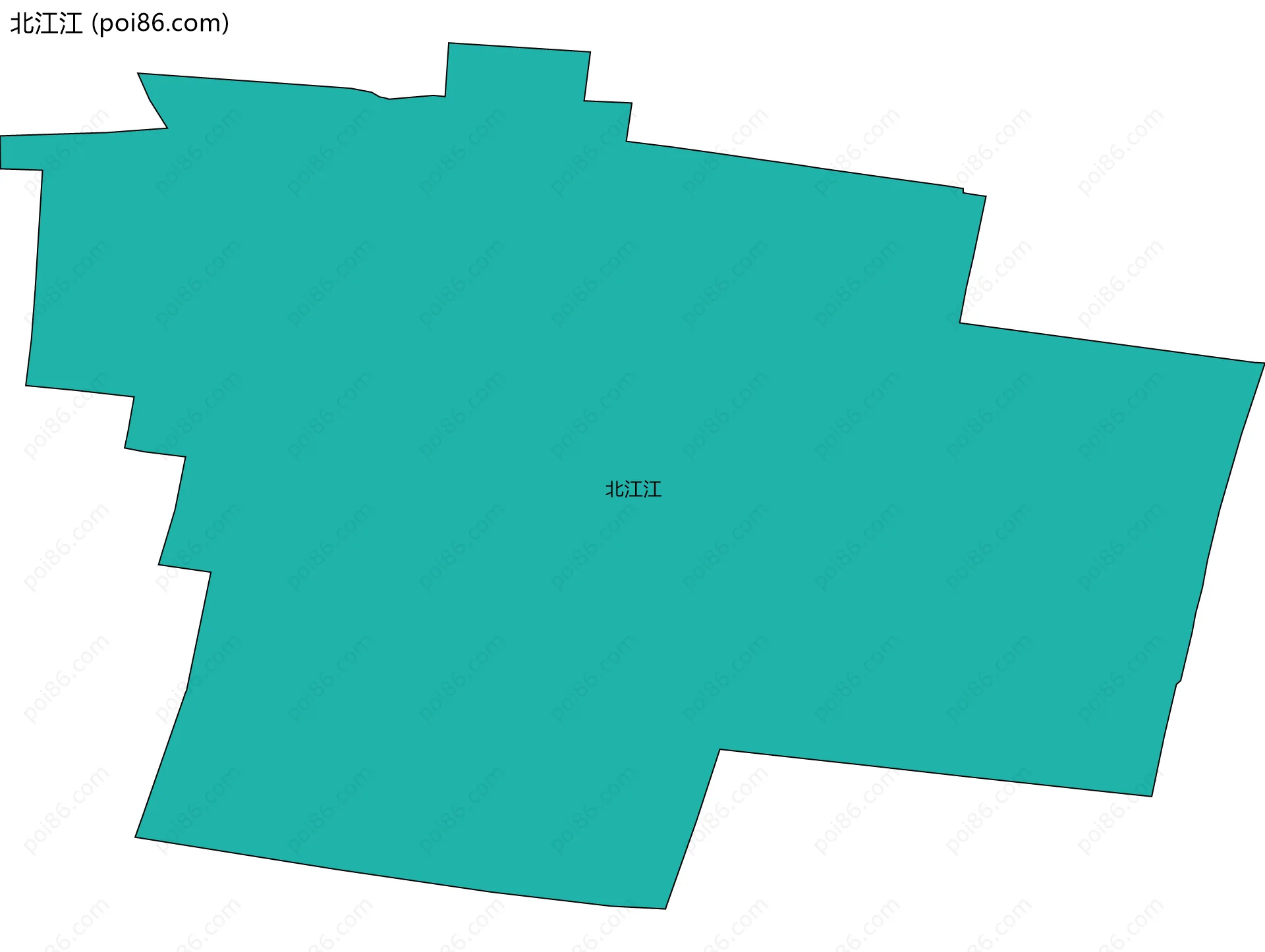 北江江边界地图