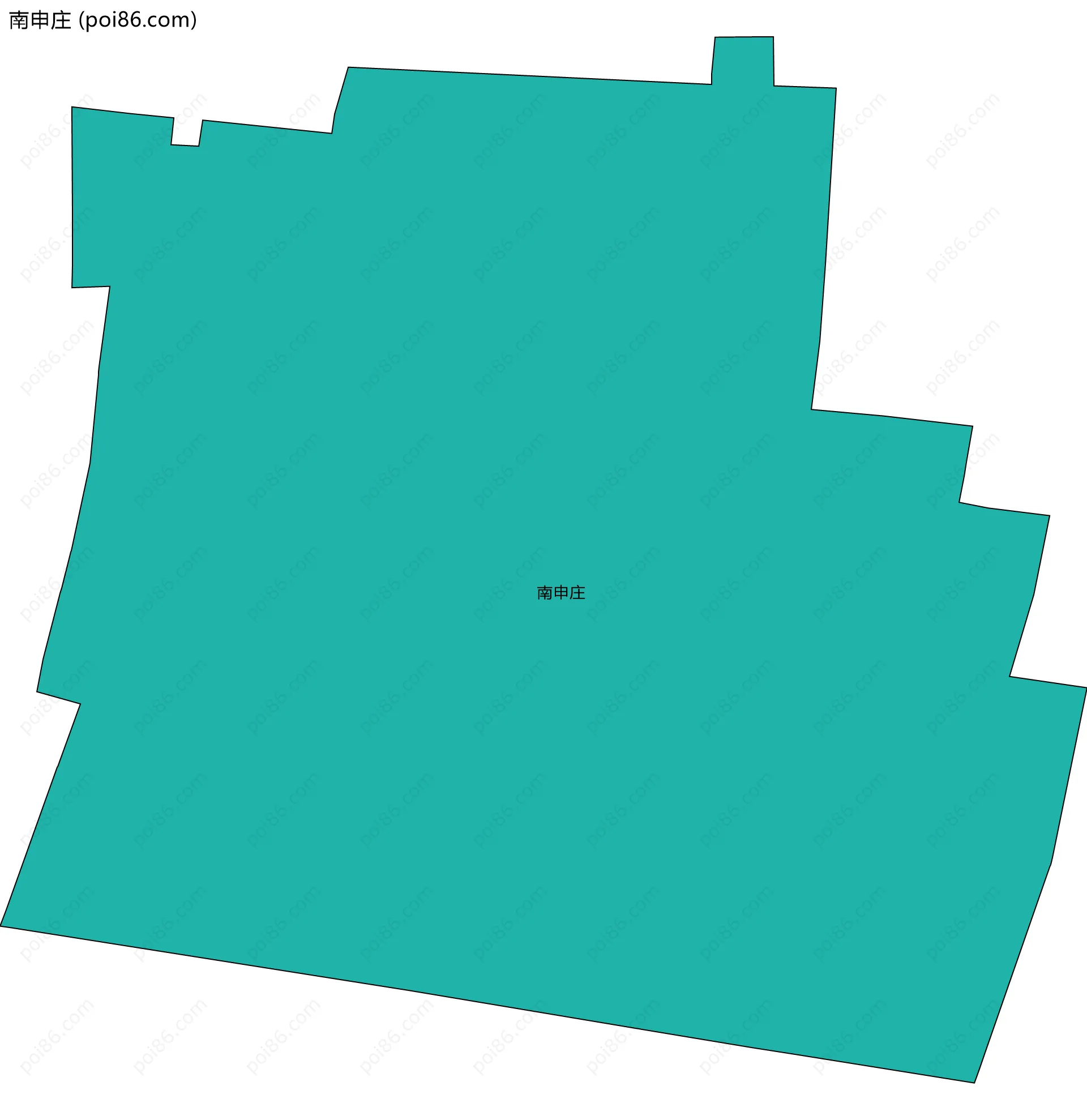 南申庄边界地图