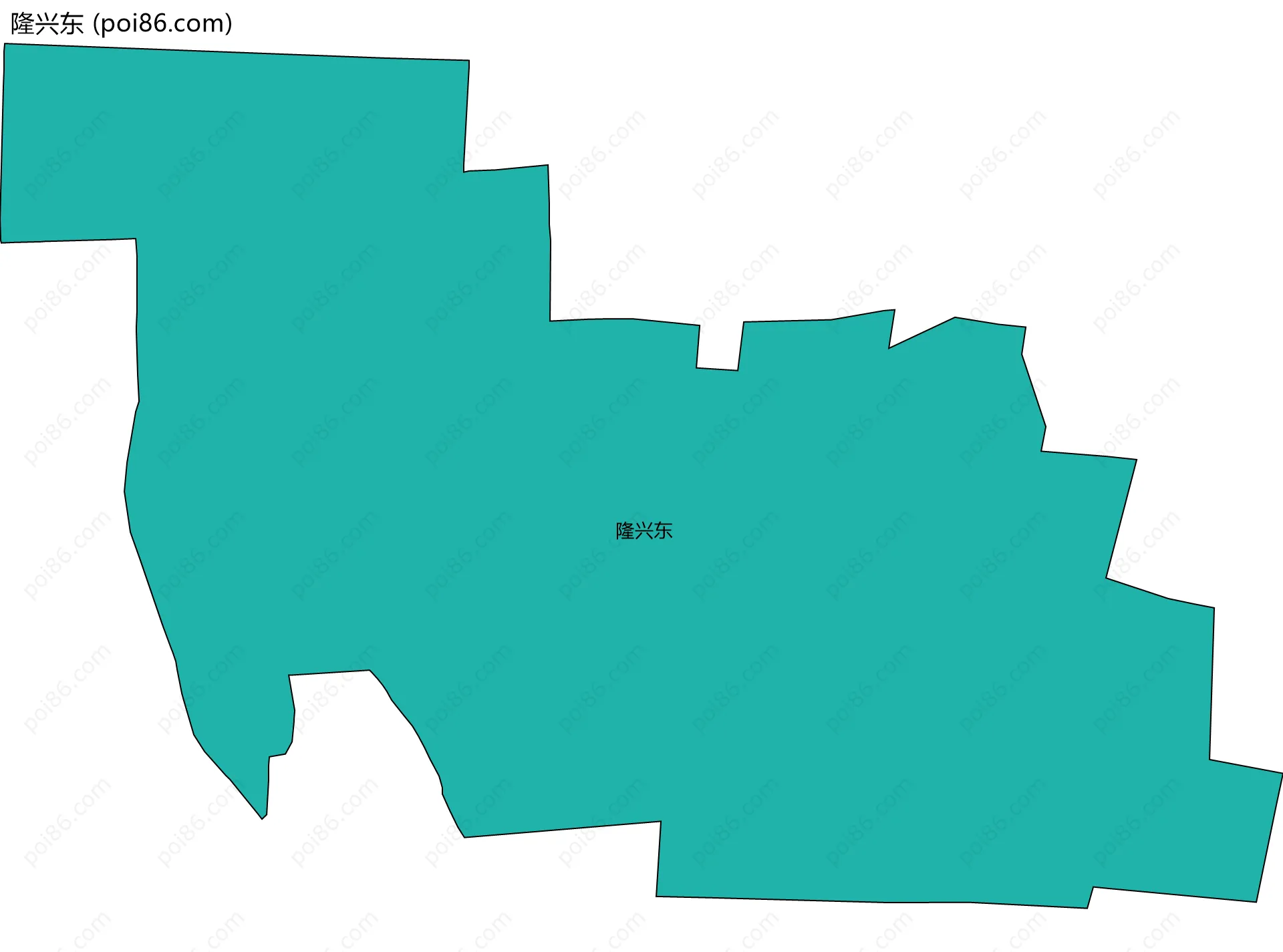 隆兴东边界地图