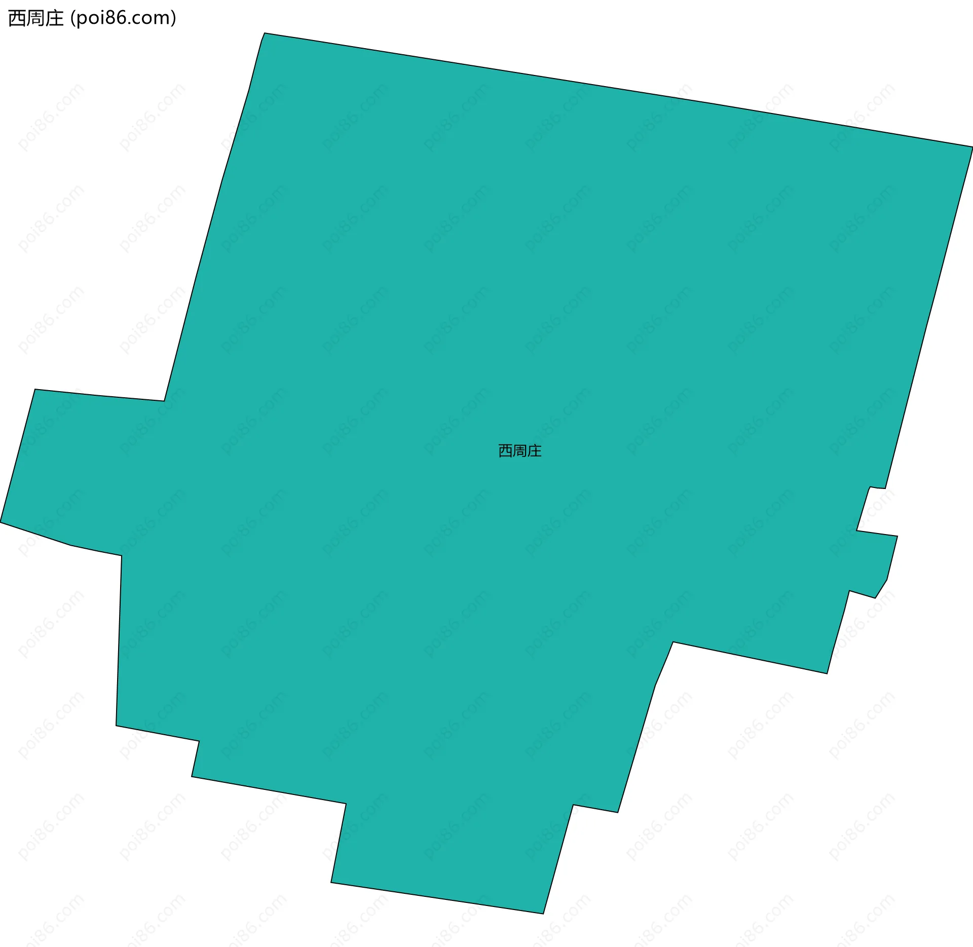 西周庄边界地图