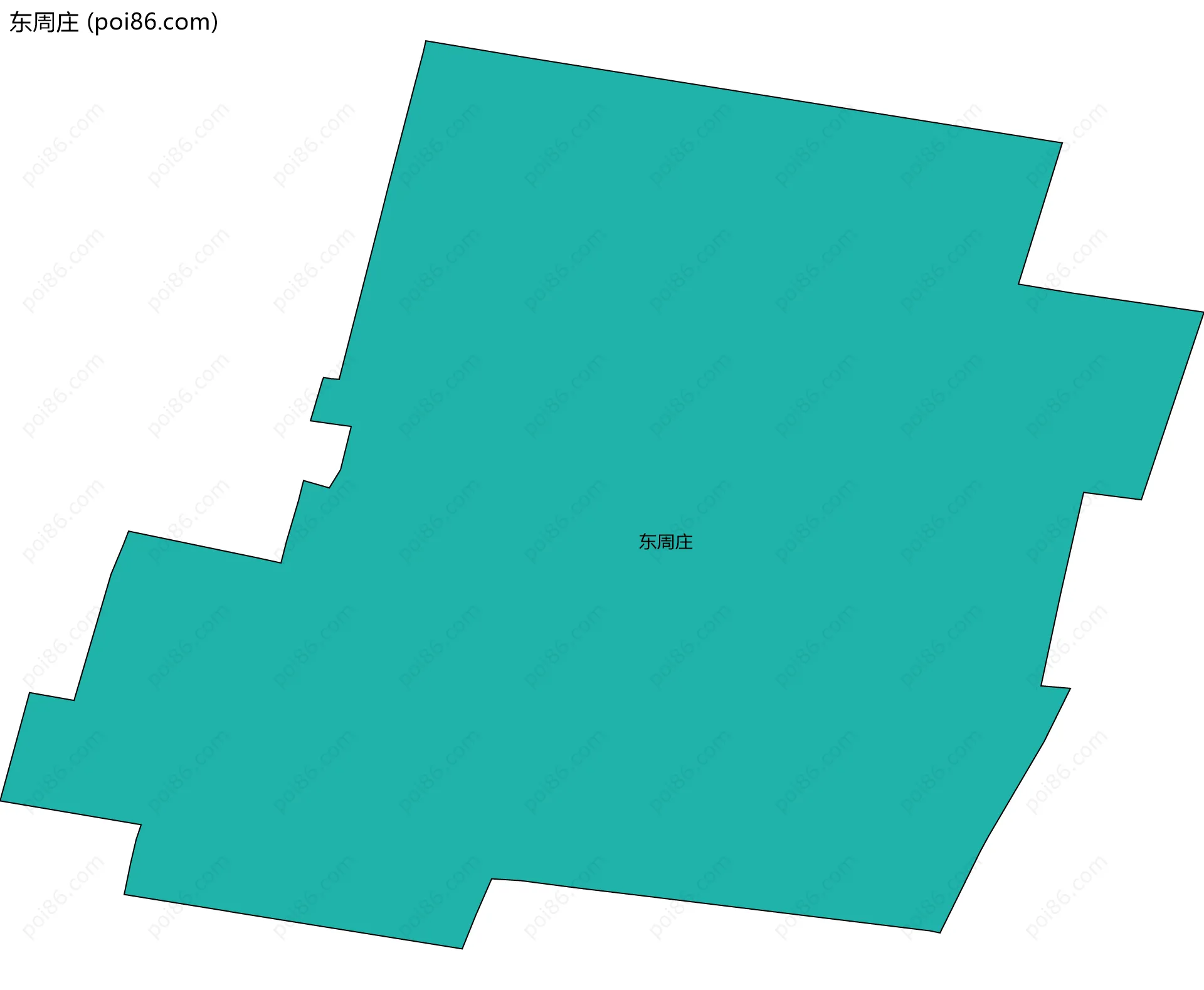 东周庄边界地图