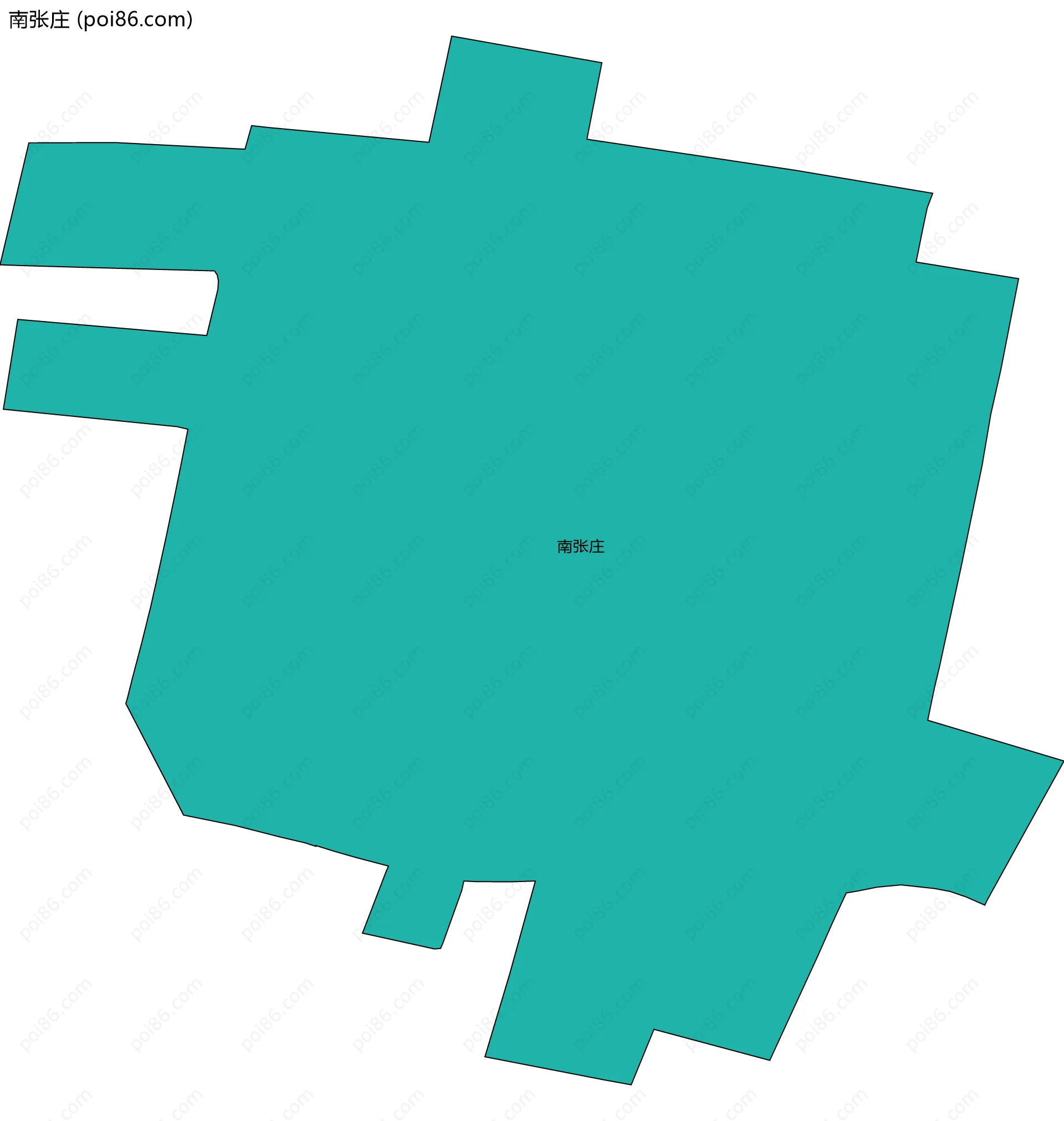 南张庄边界地图