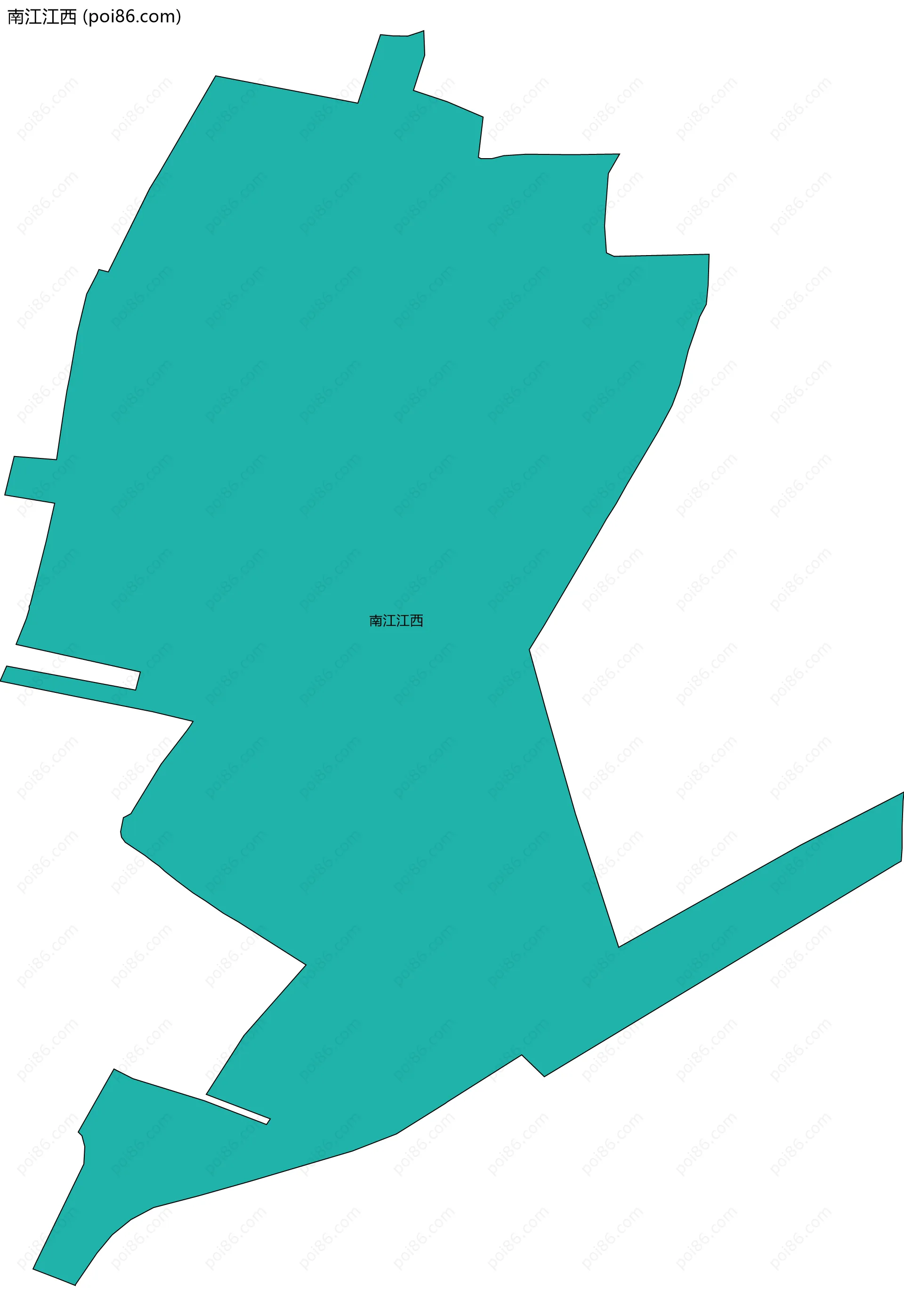 南江江西边界地图
