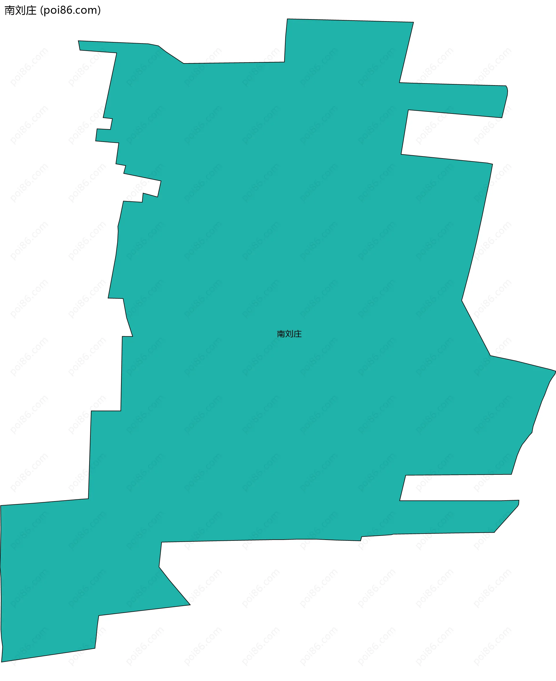 南刘庄边界地图