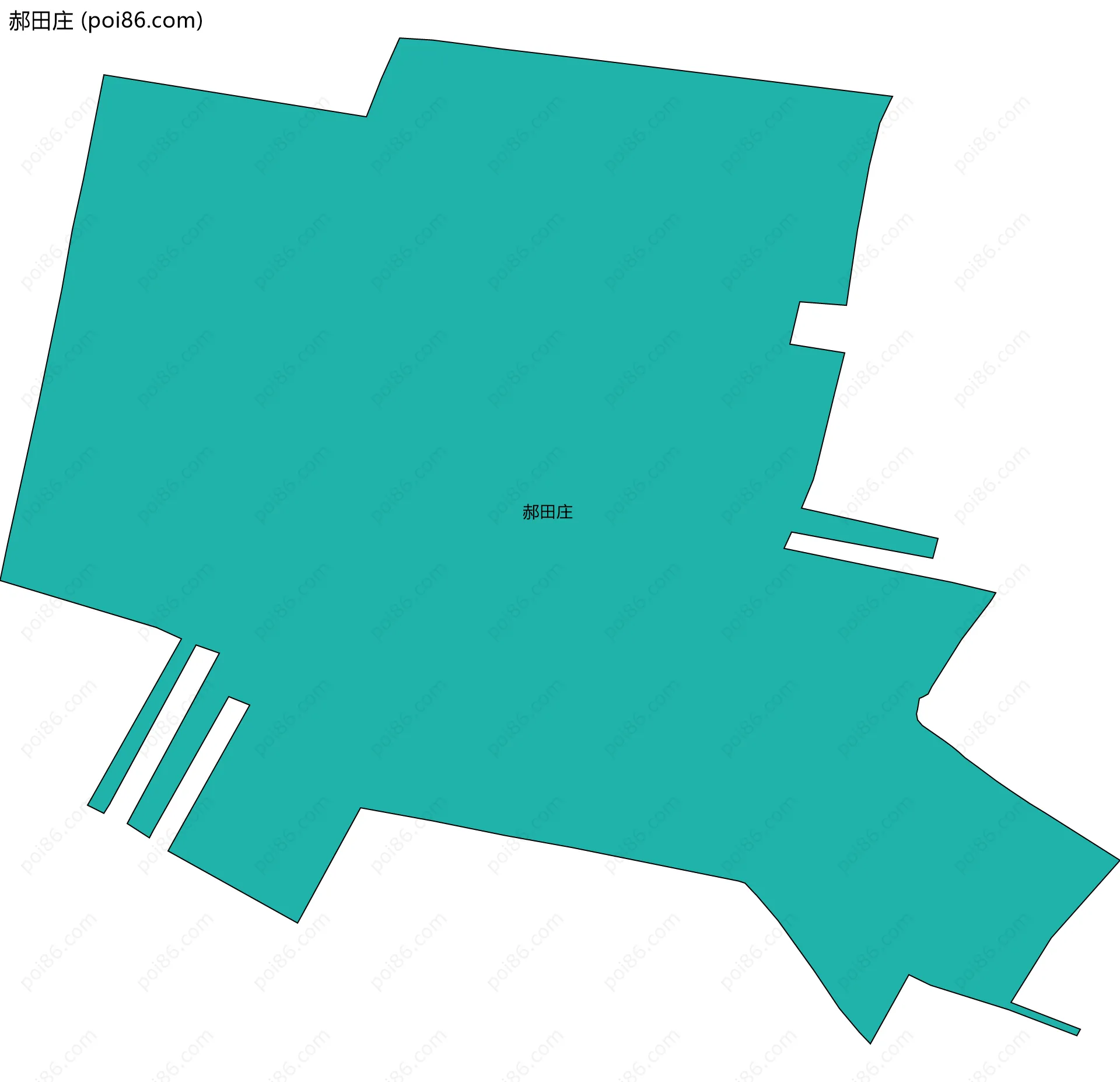 郝田庄边界地图