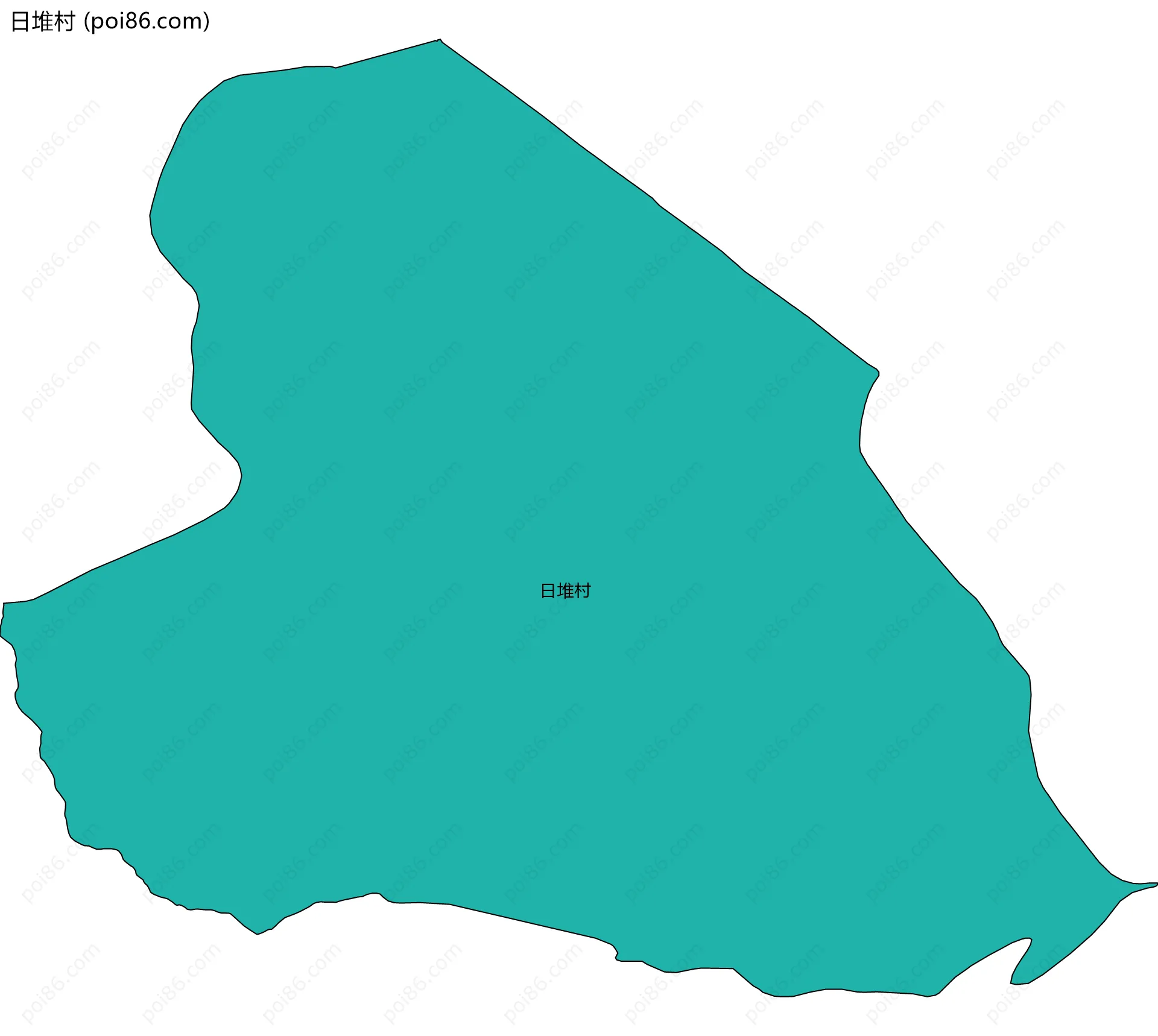 日堆村边界地图