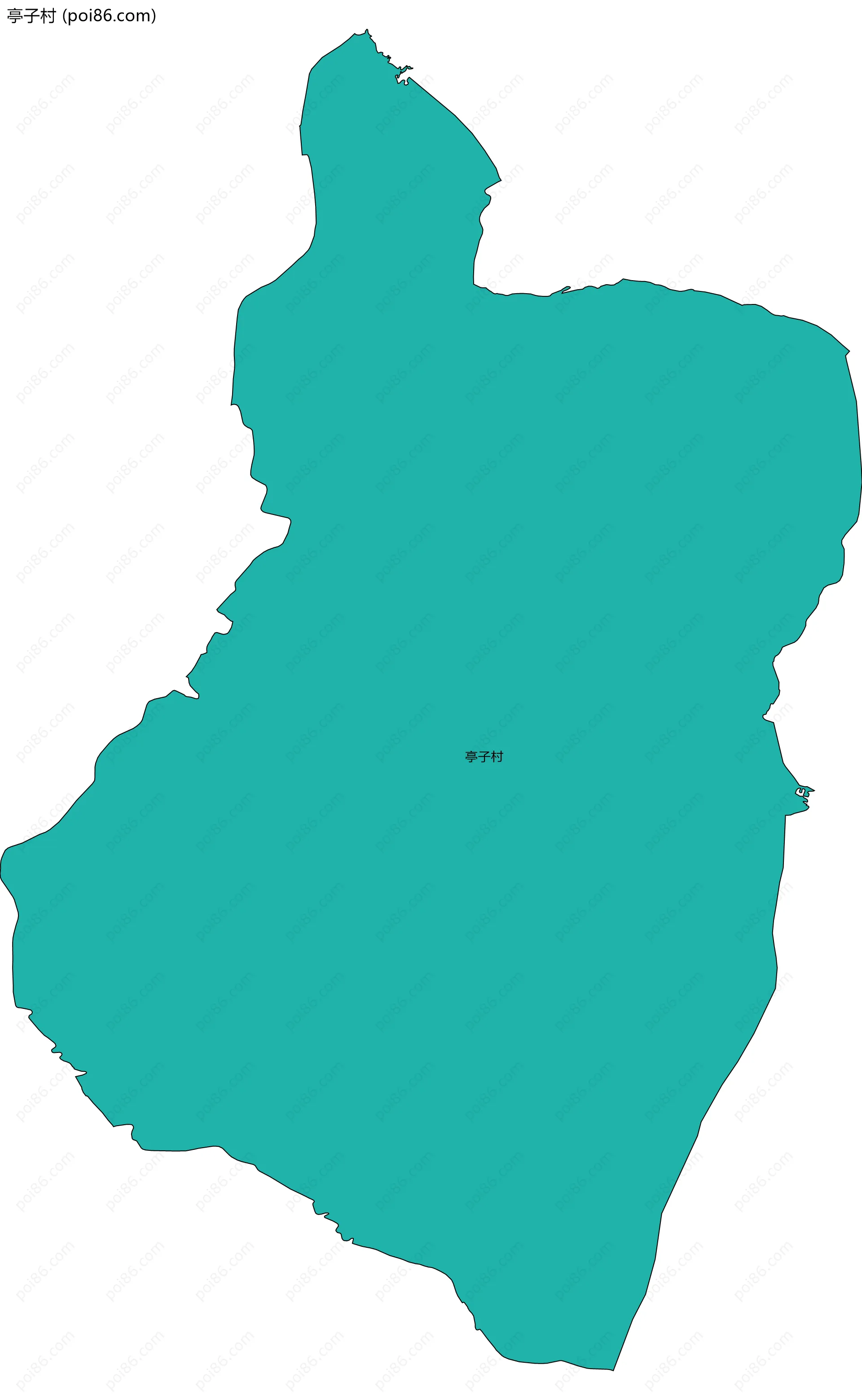 亭子村边界地图