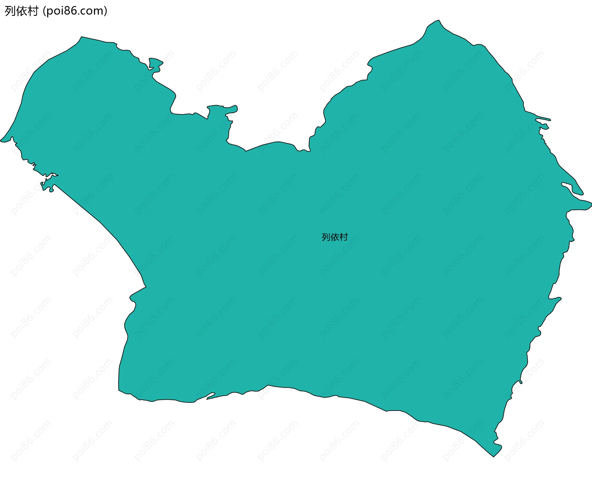 列依村边界地图