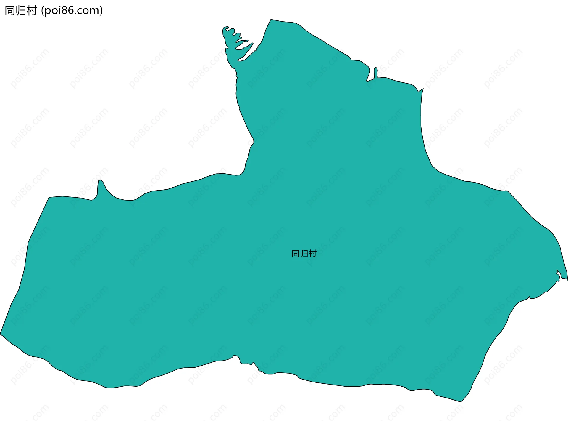 同归村边界地图