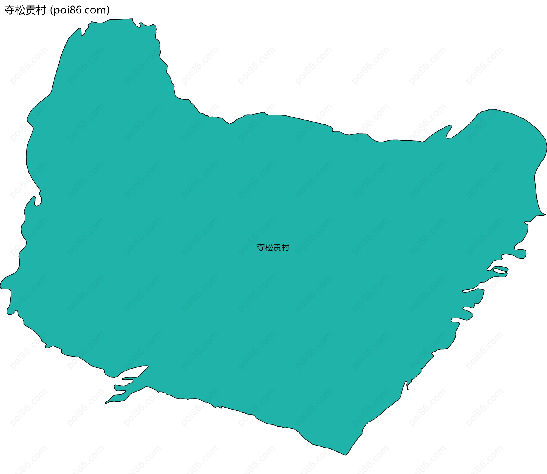 夺松贡村边界地图