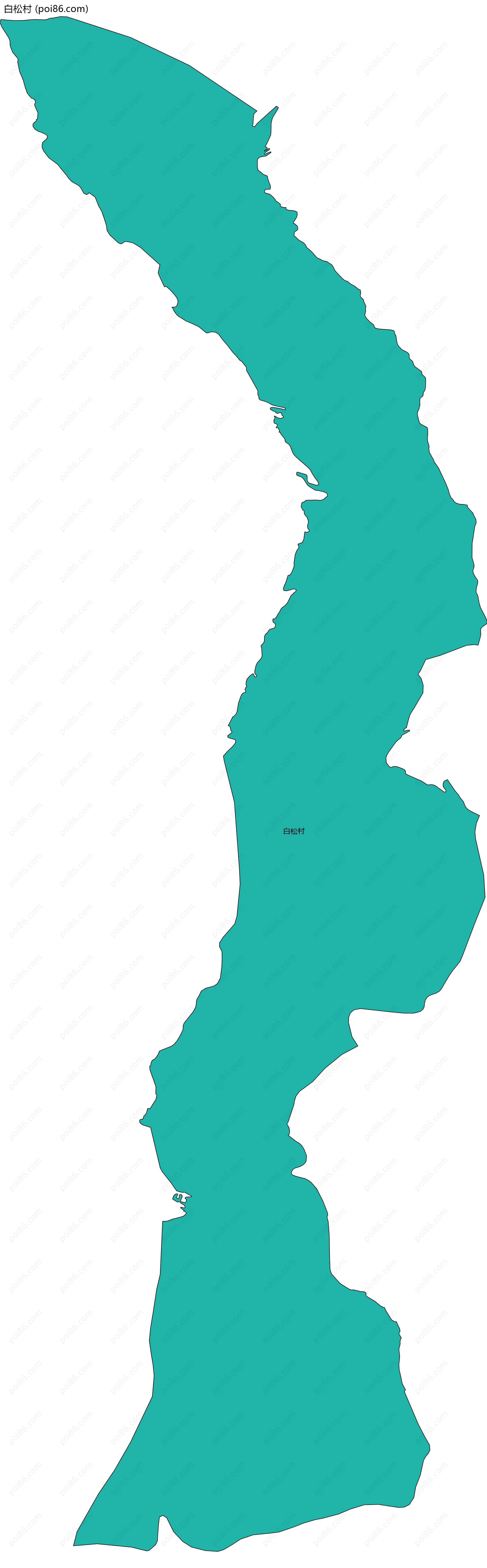 白松村边界地图