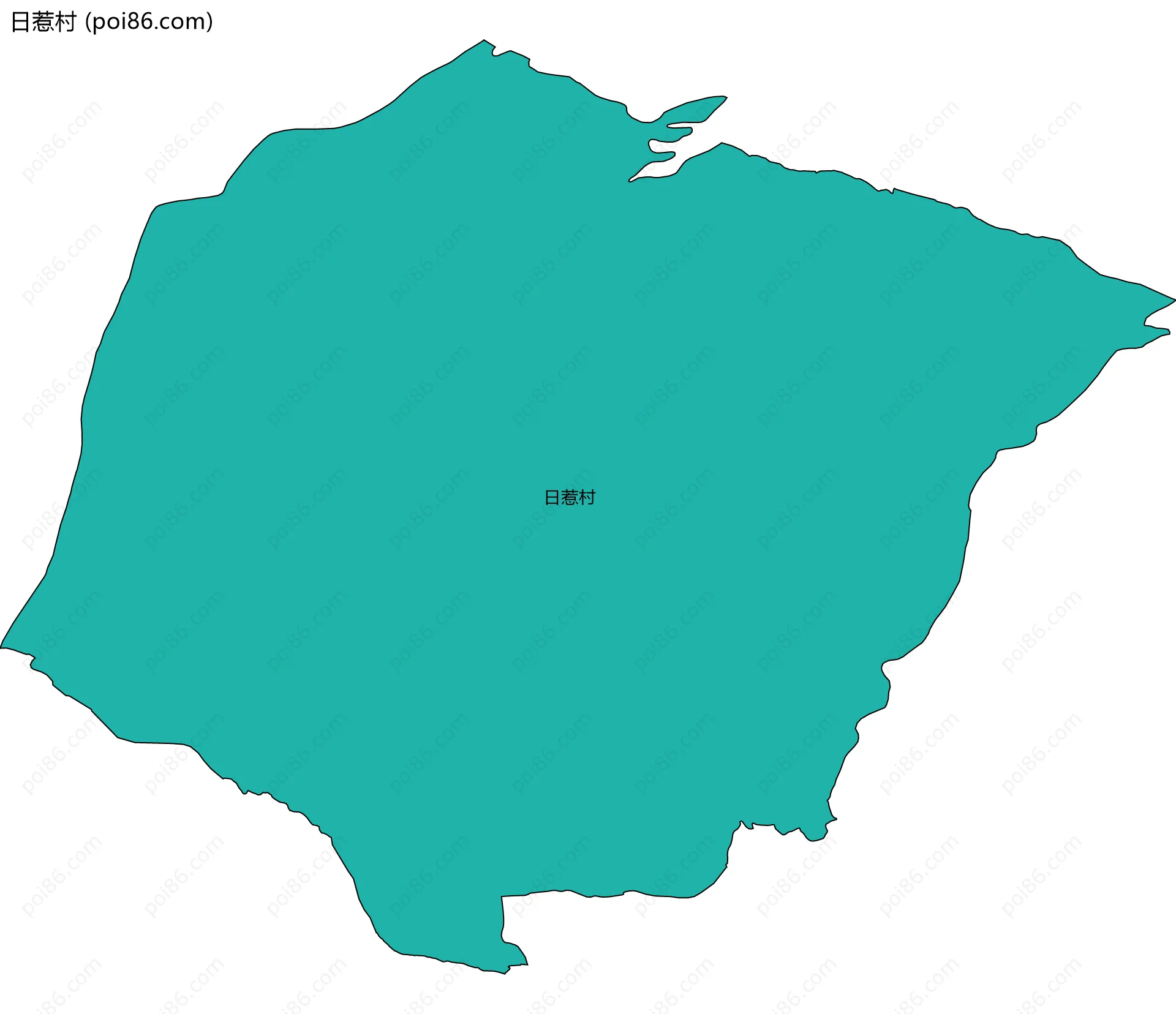 日惹村边界地图