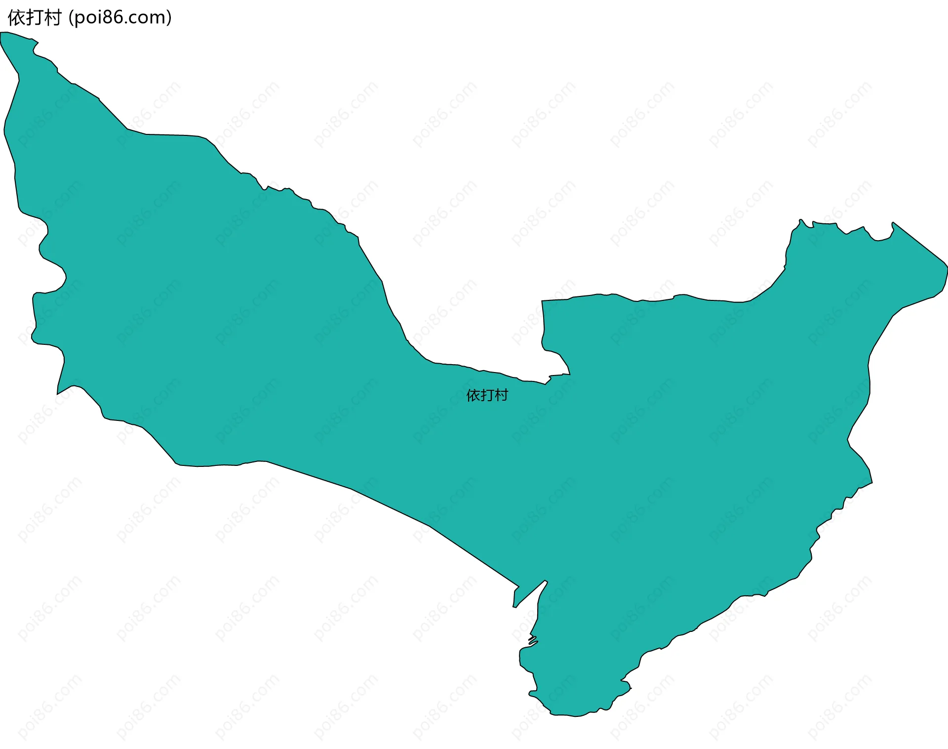依打村边界地图