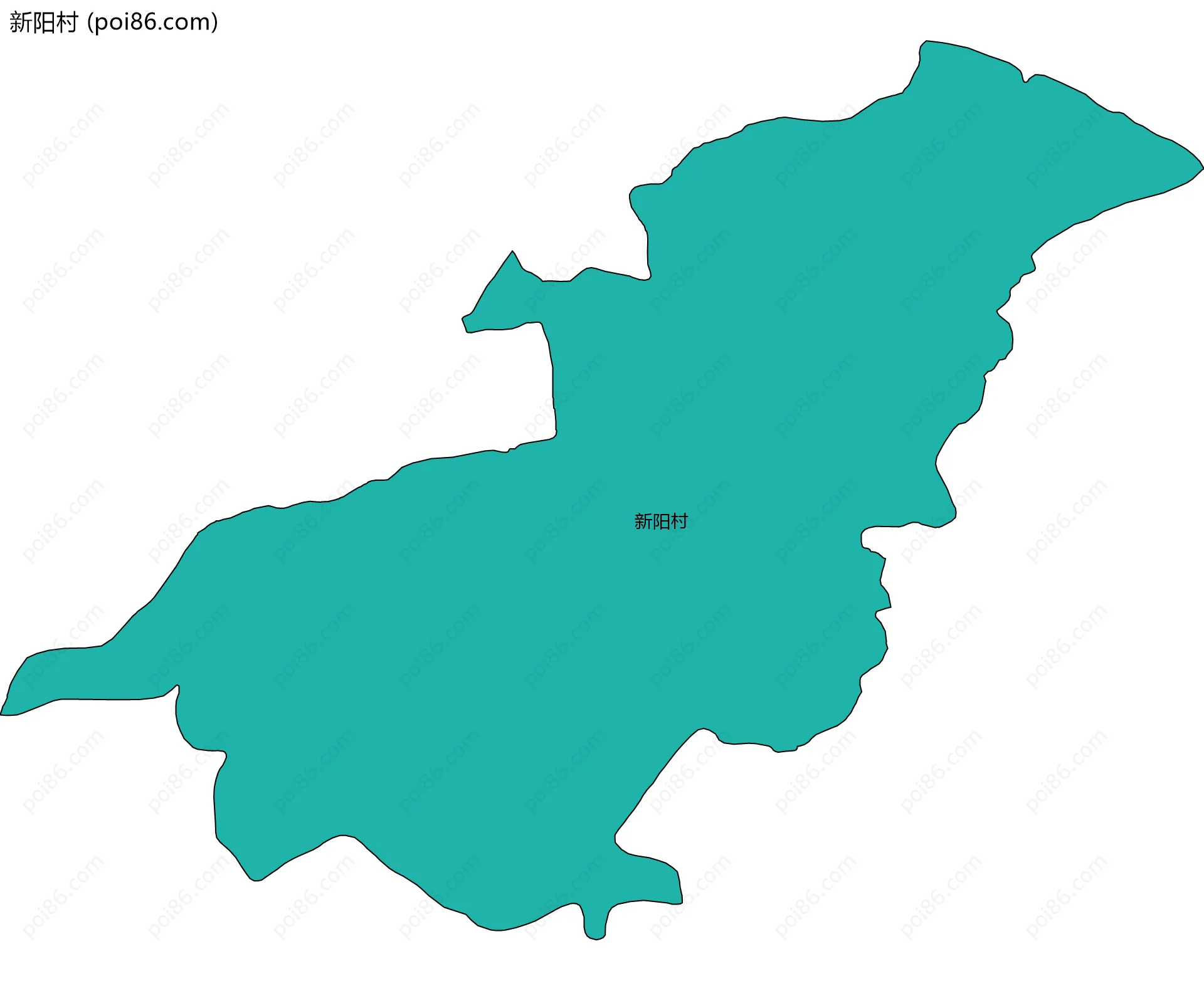 新阳村边界地图