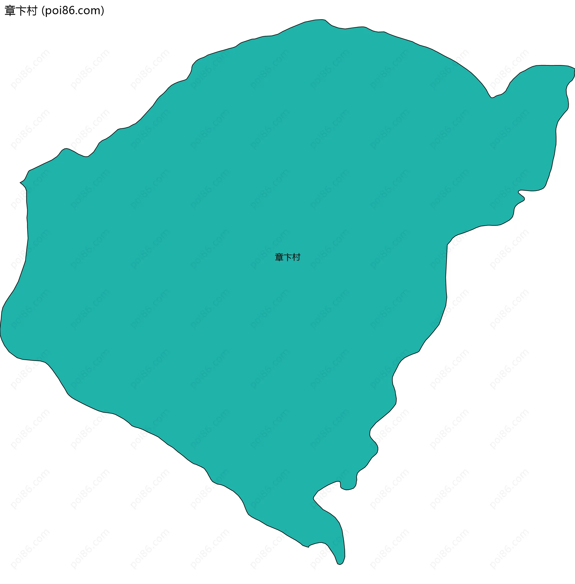 章卞村边界地图