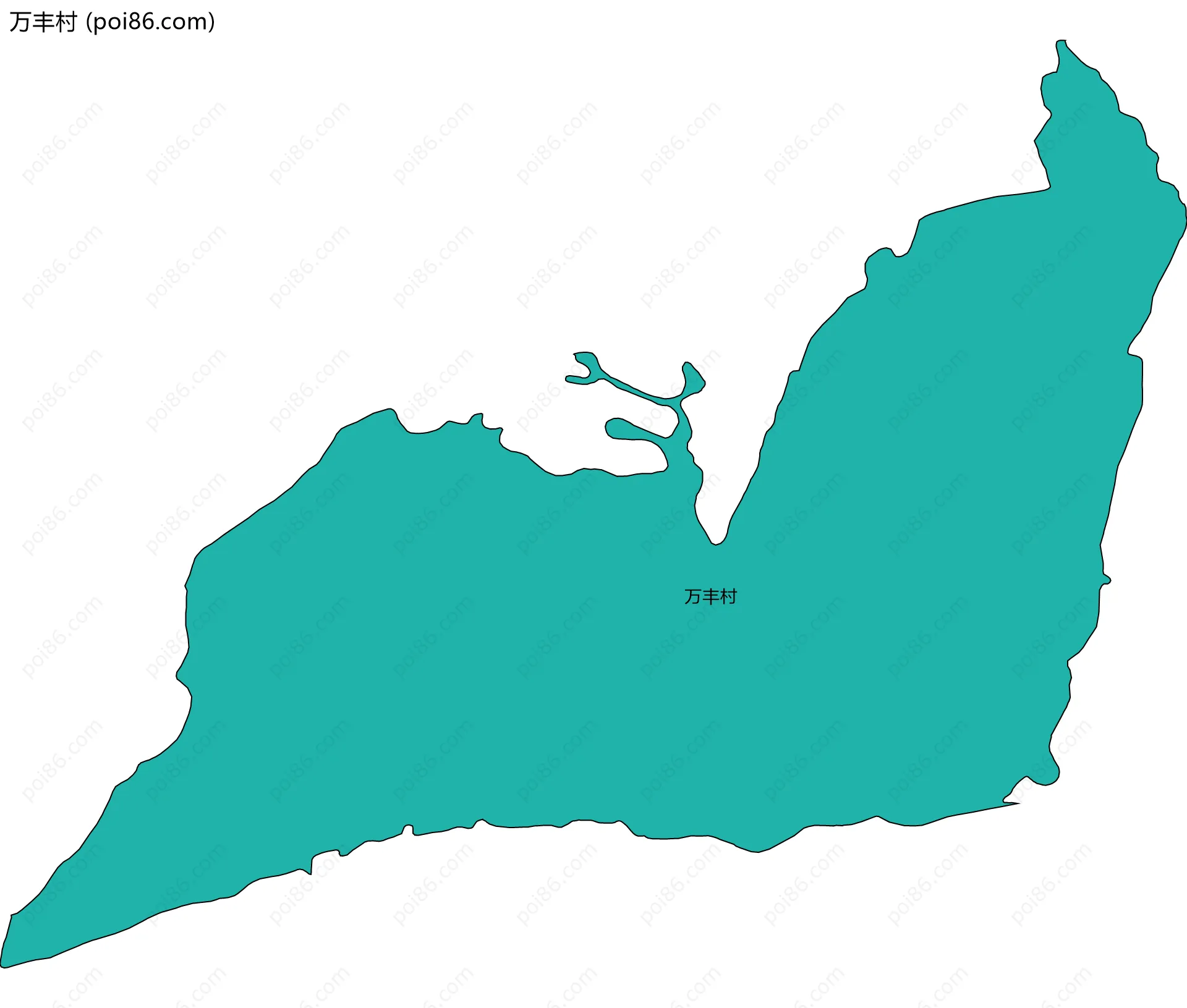 万丰村边界地图