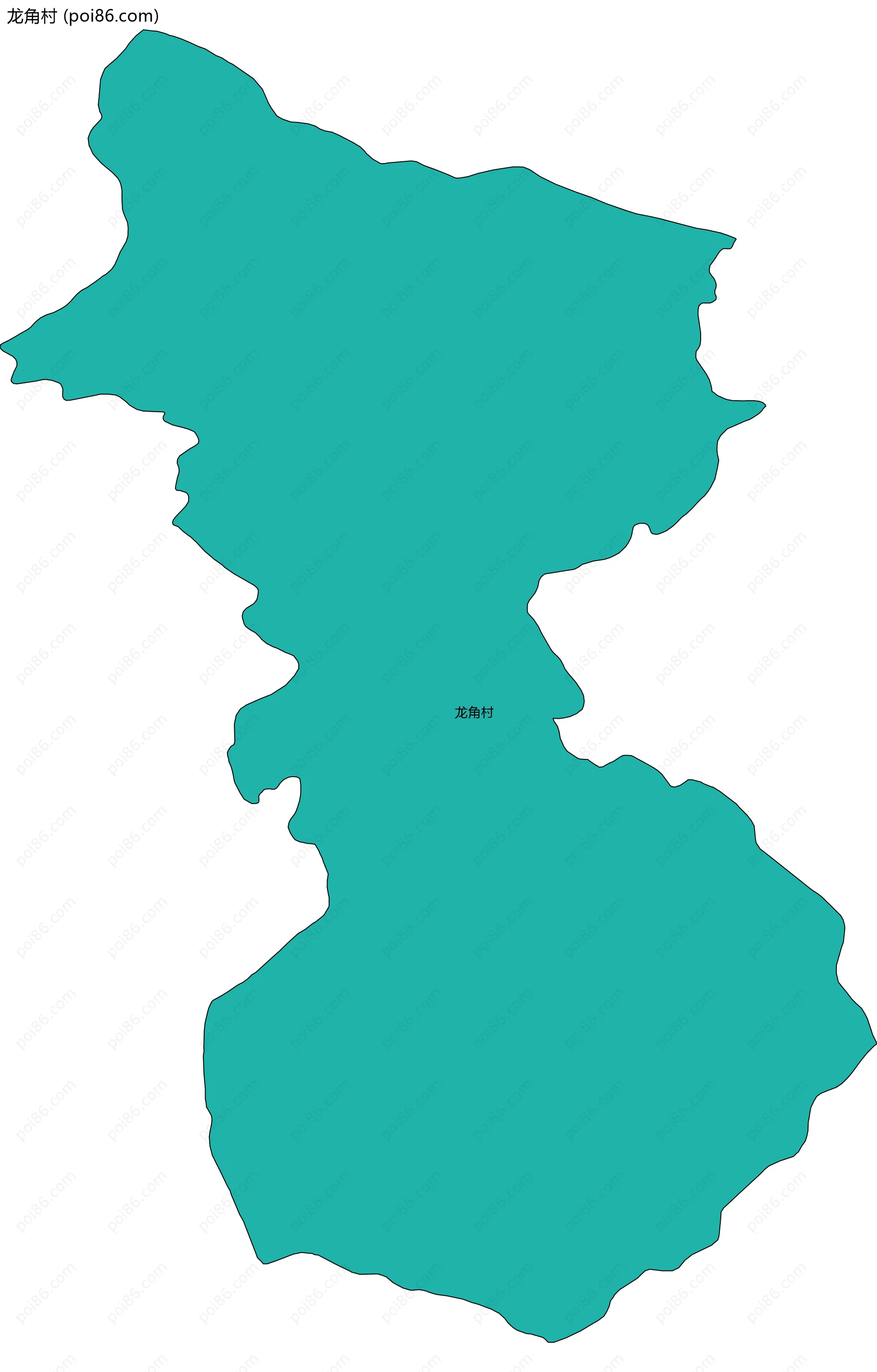 龙角村边界地图