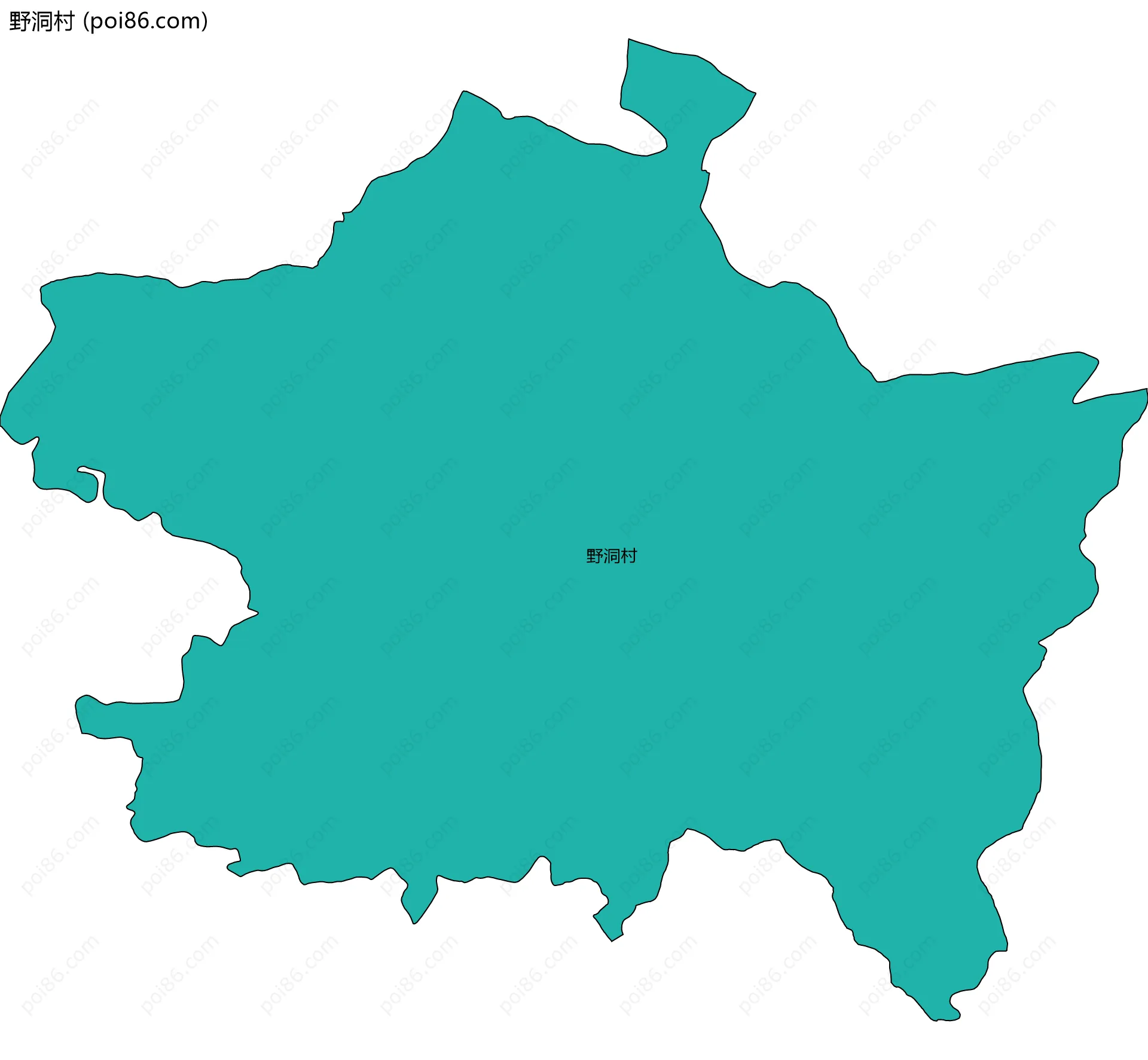 野洞村边界地图