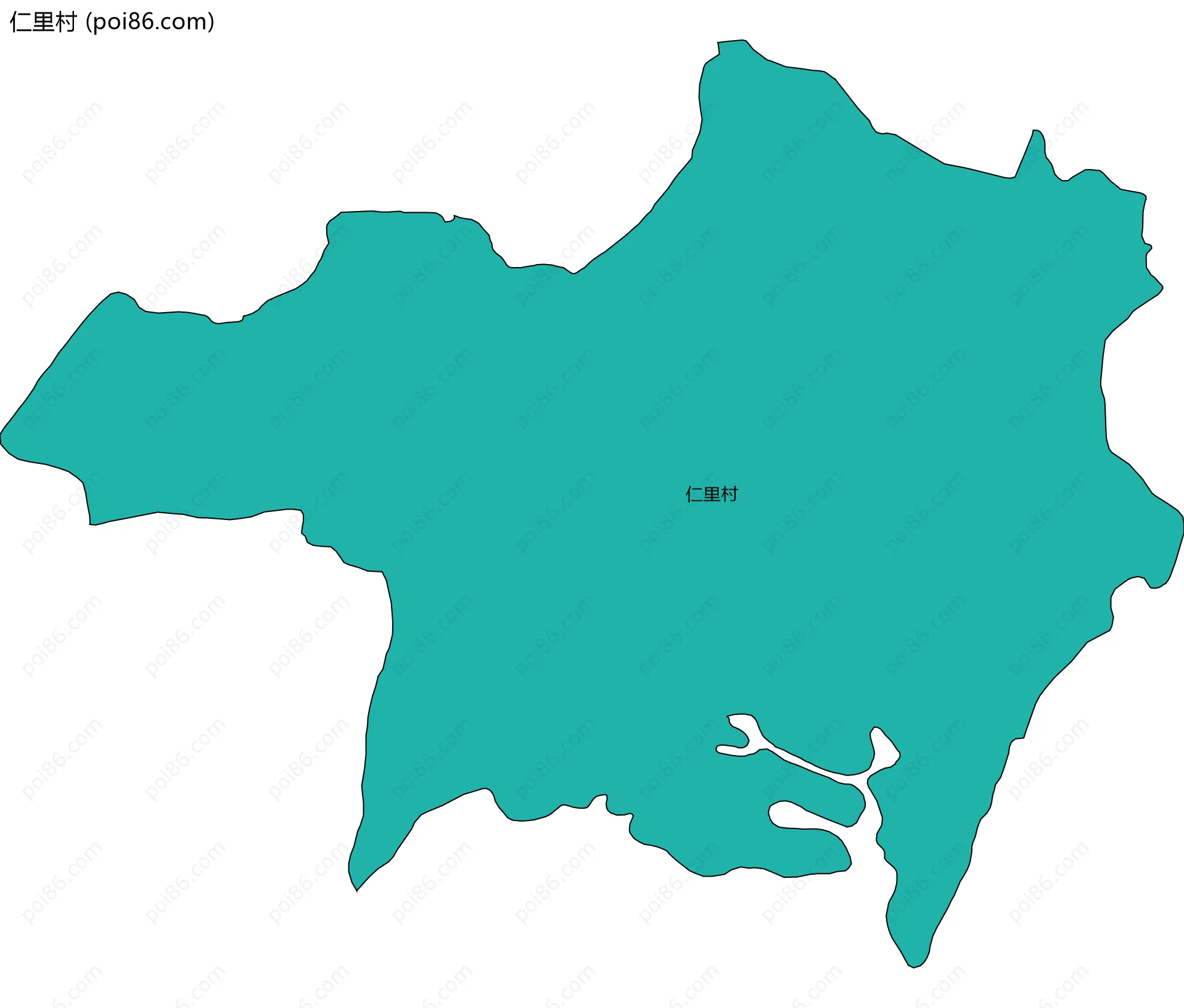 仁里村边界地图