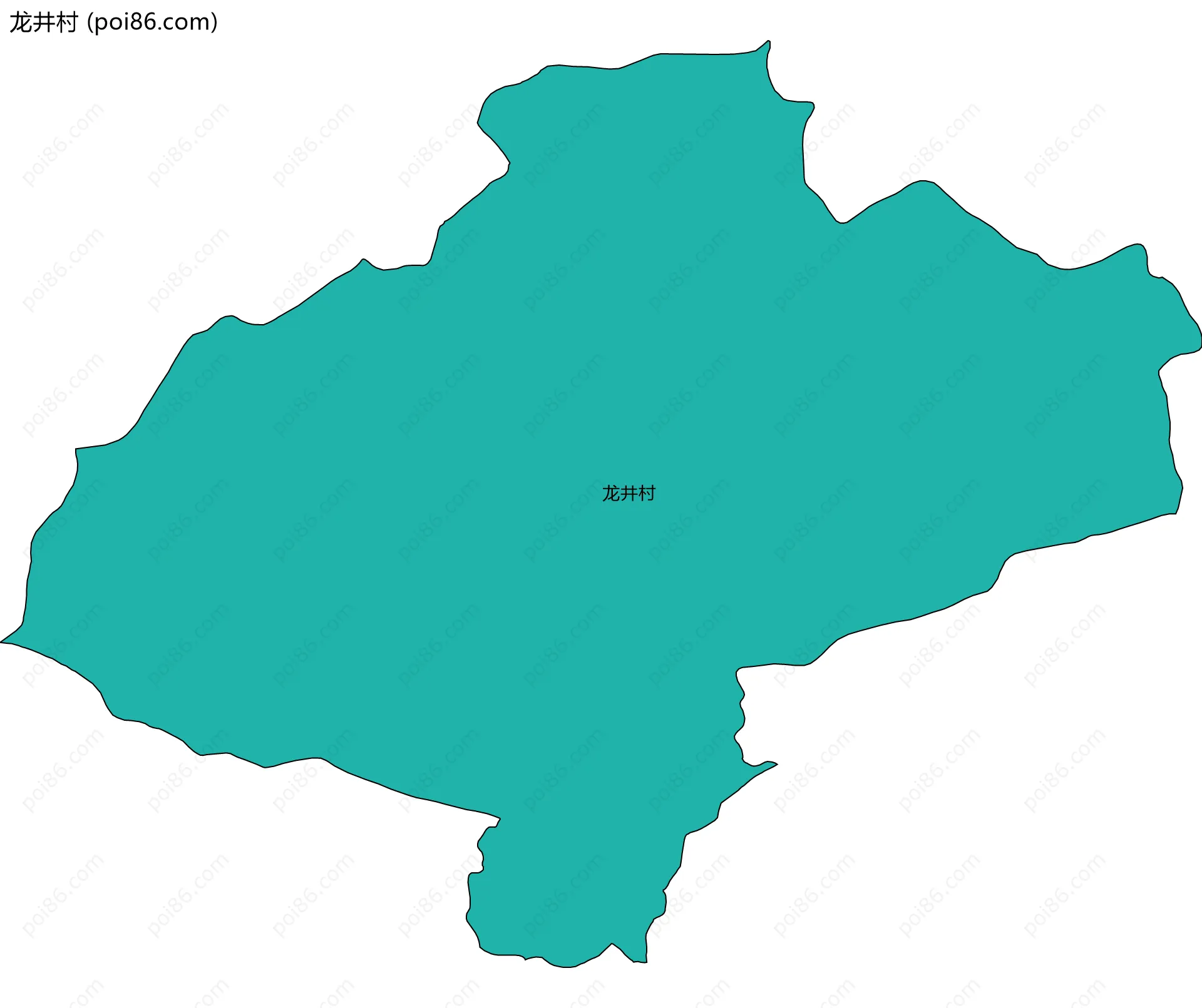 龙井村边界地图