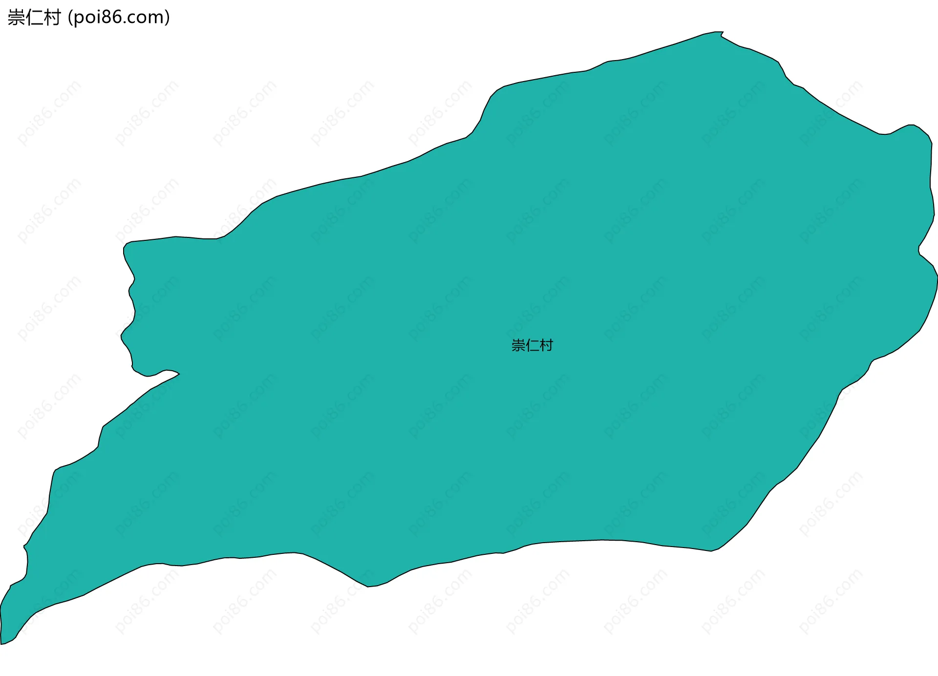 崇仁村边界地图