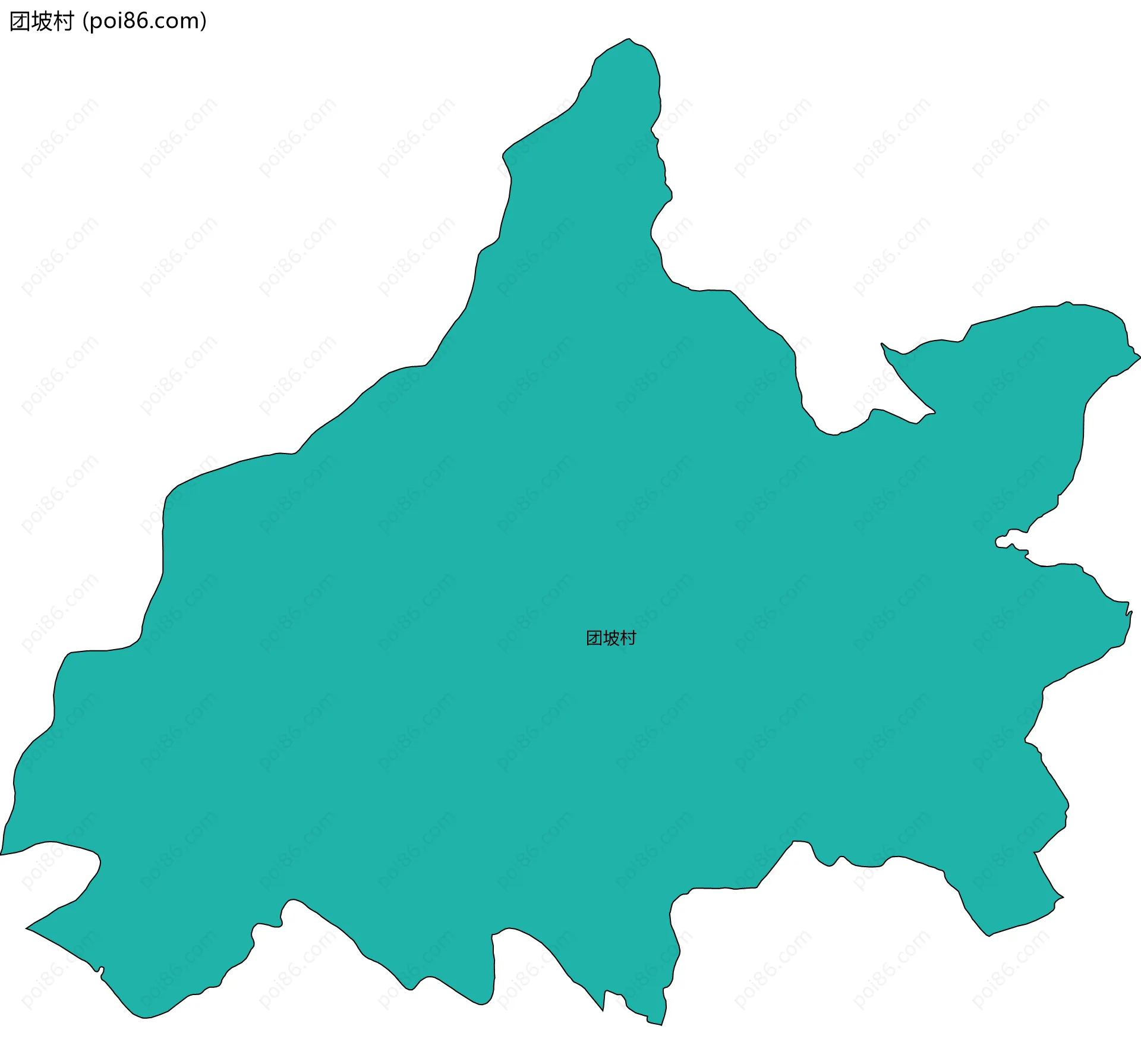 团坡村边界地图