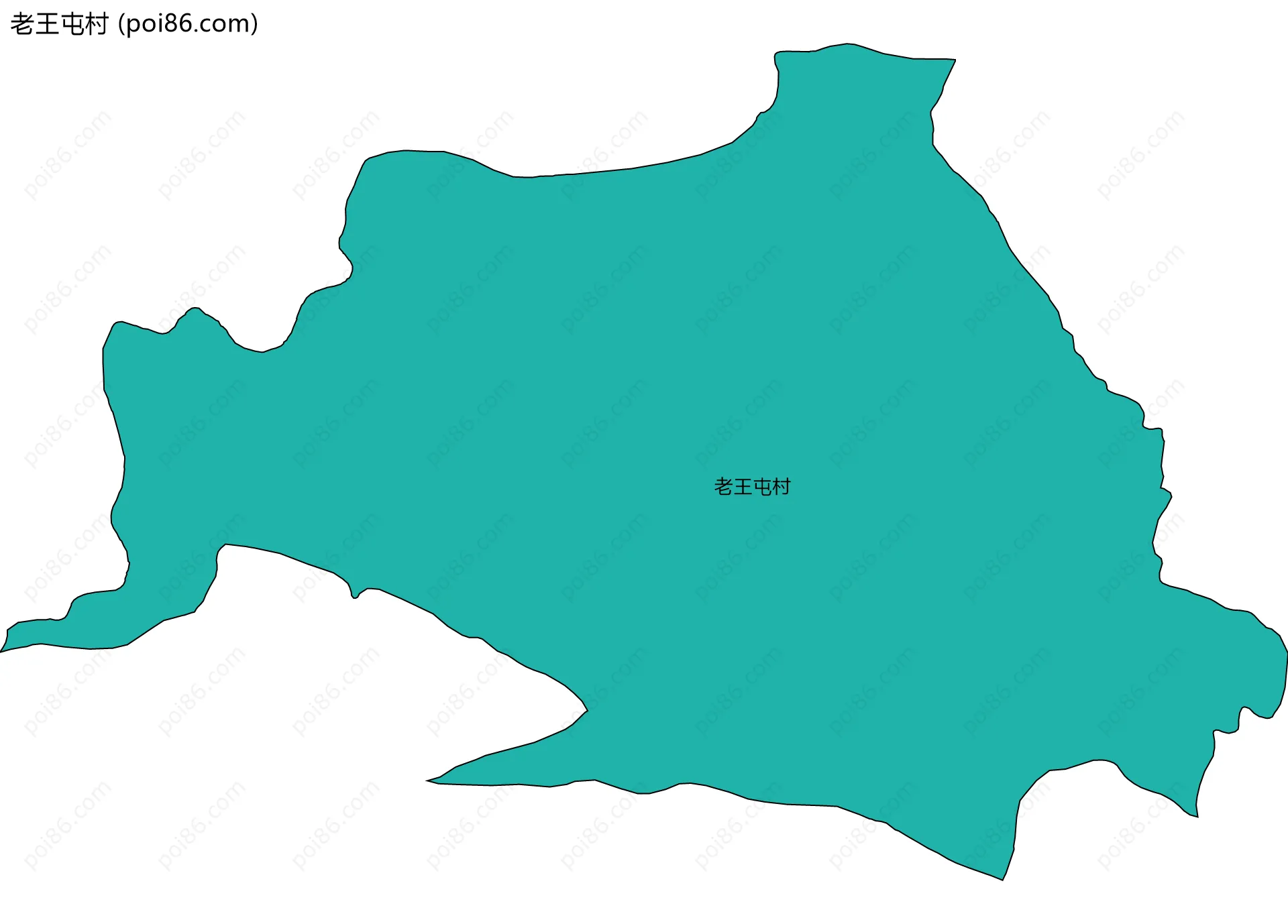 老王屯村边界地图