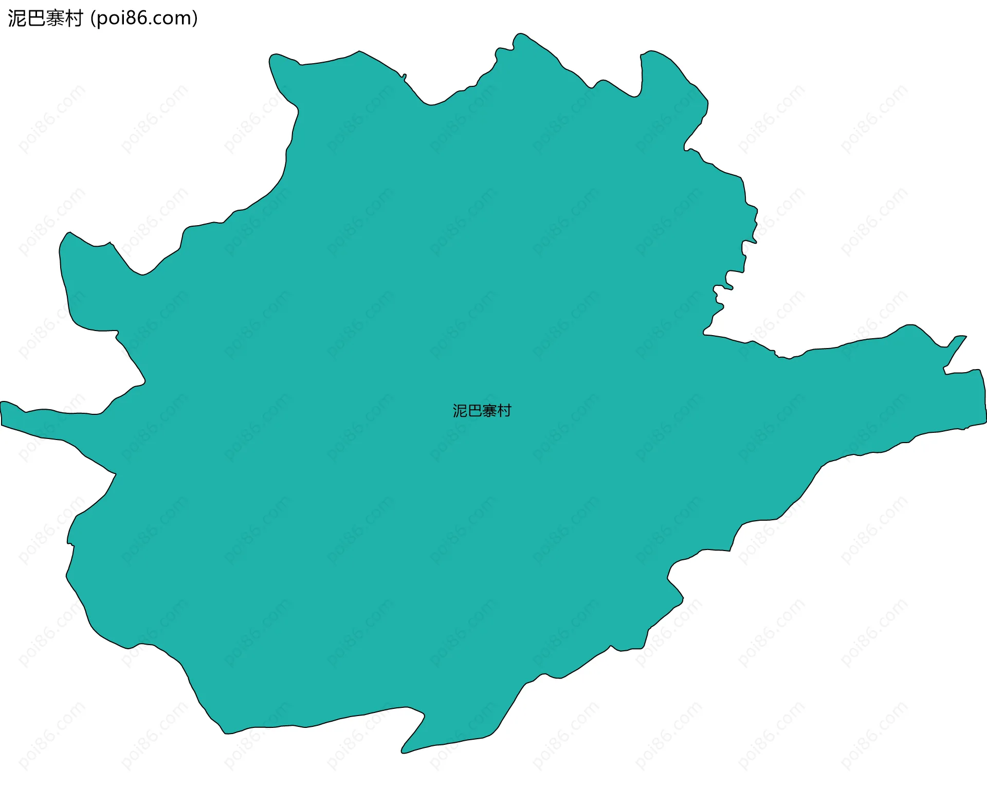 泥巴寨村边界地图