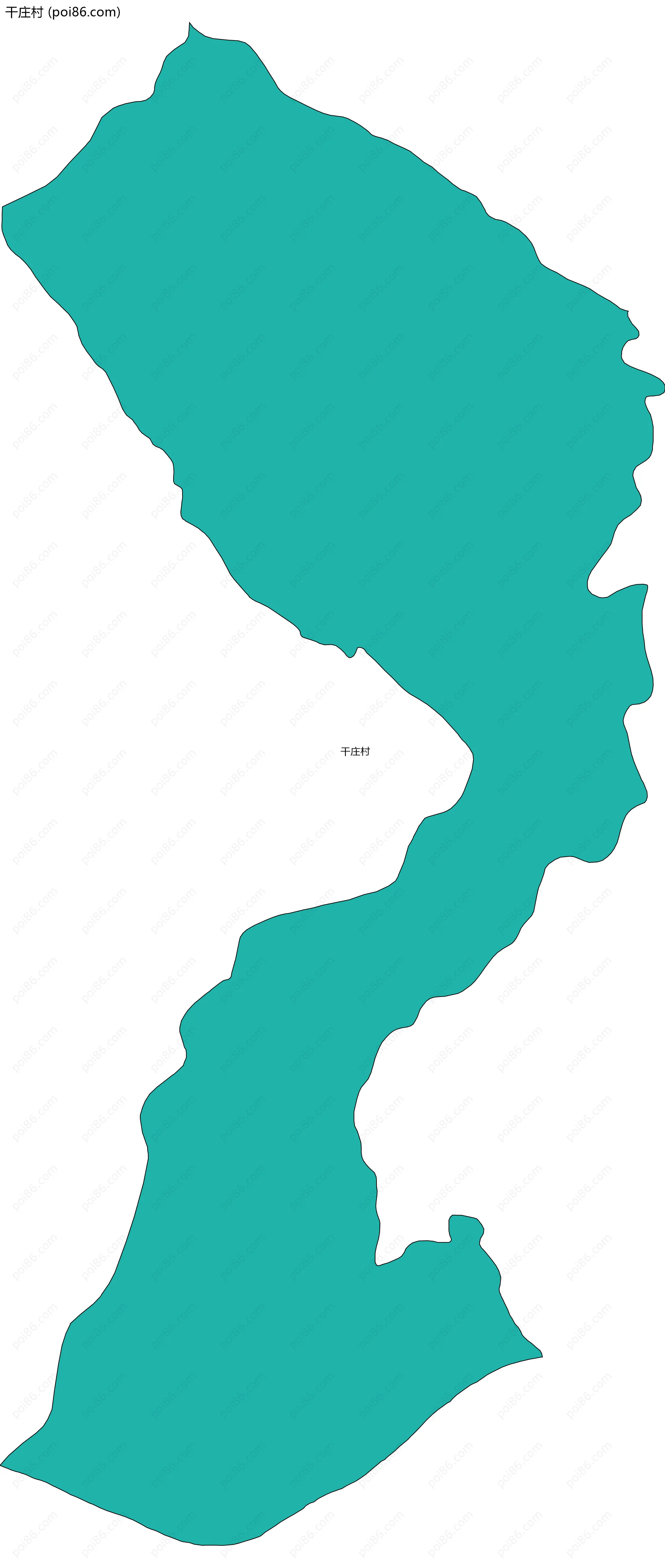 干庄村边界地图