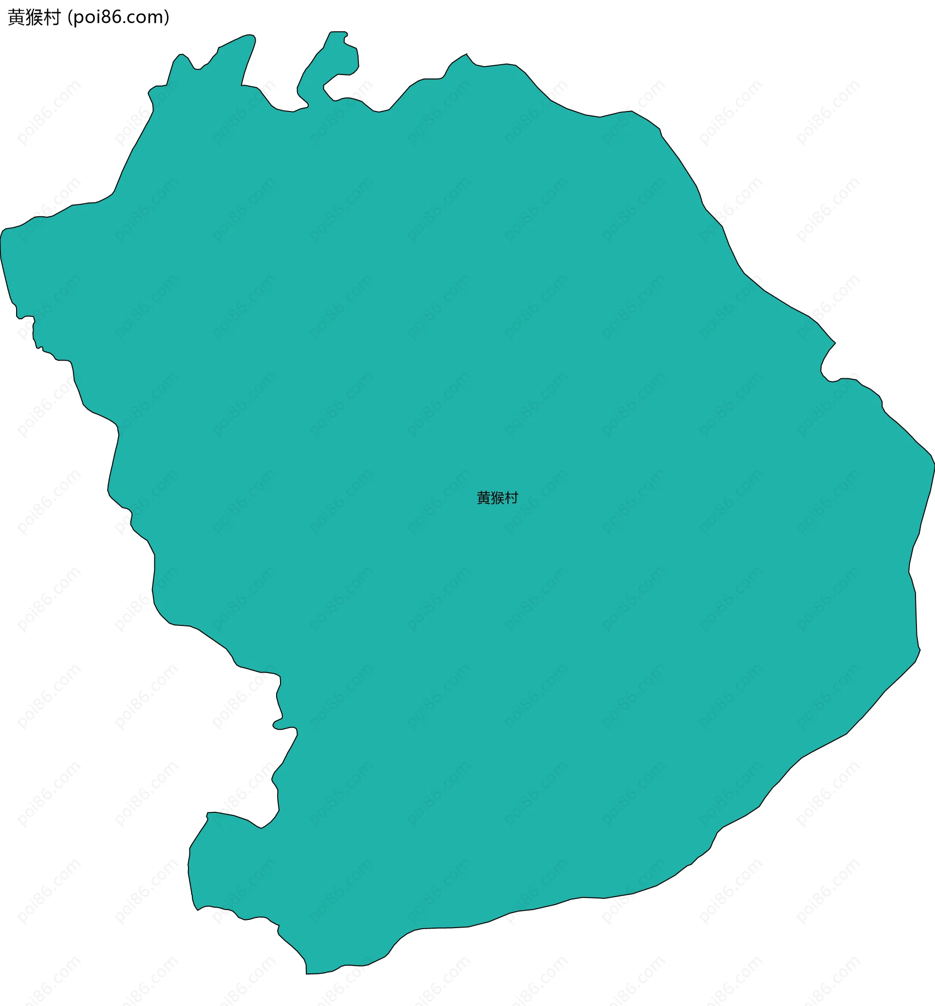 黄猴村边界地图
