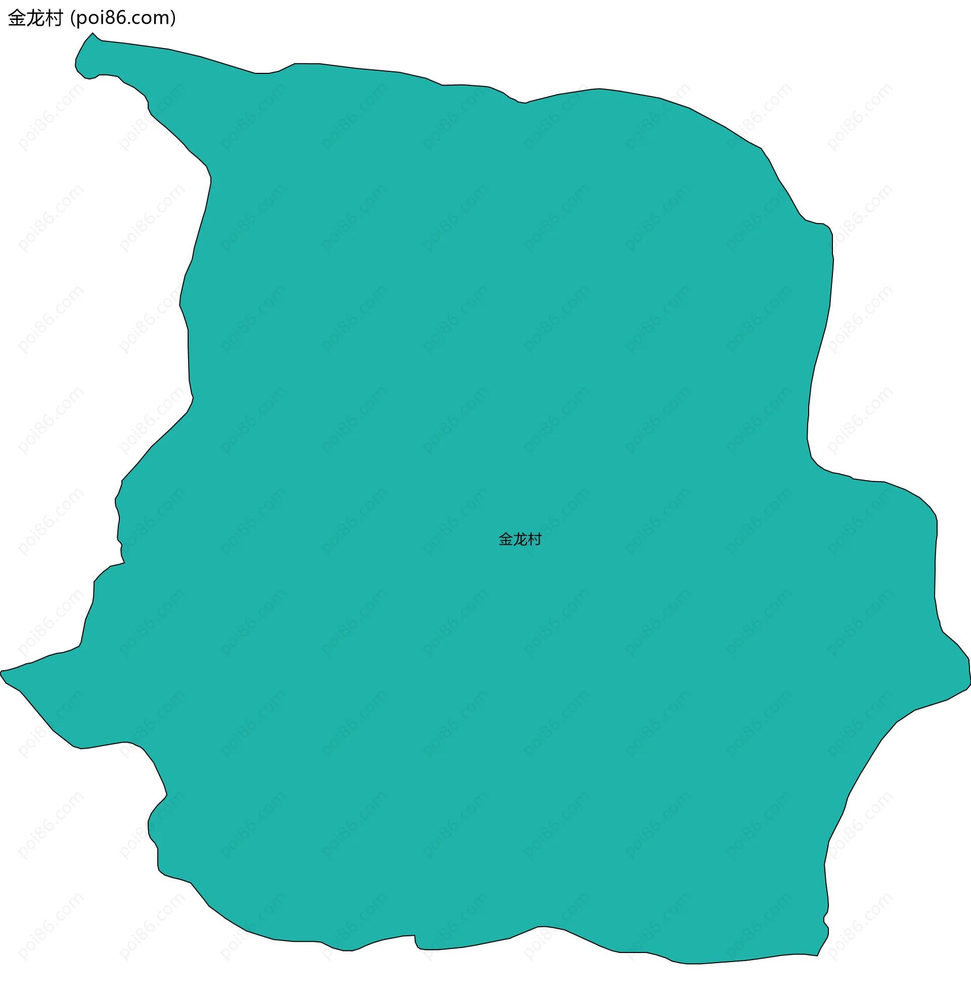 金龙村边界地图