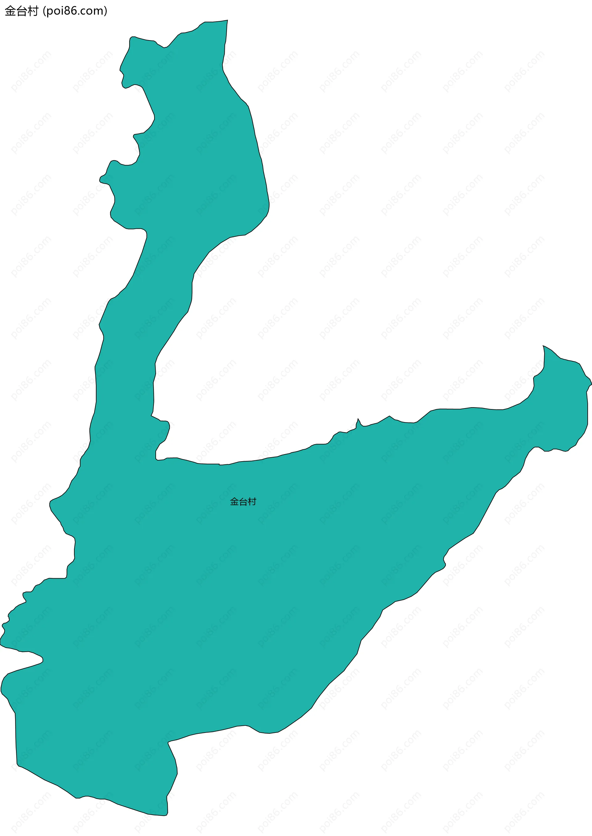 金台村边界地图