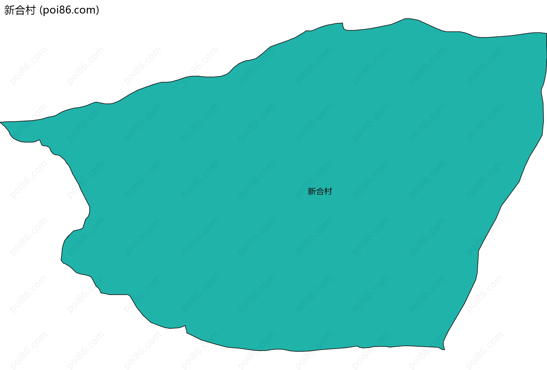 新合村边界地图