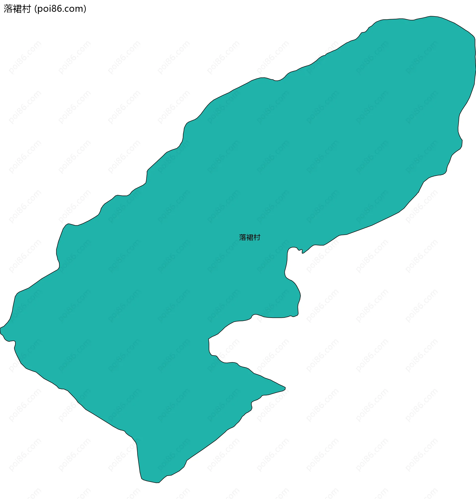 落裙村边界地图