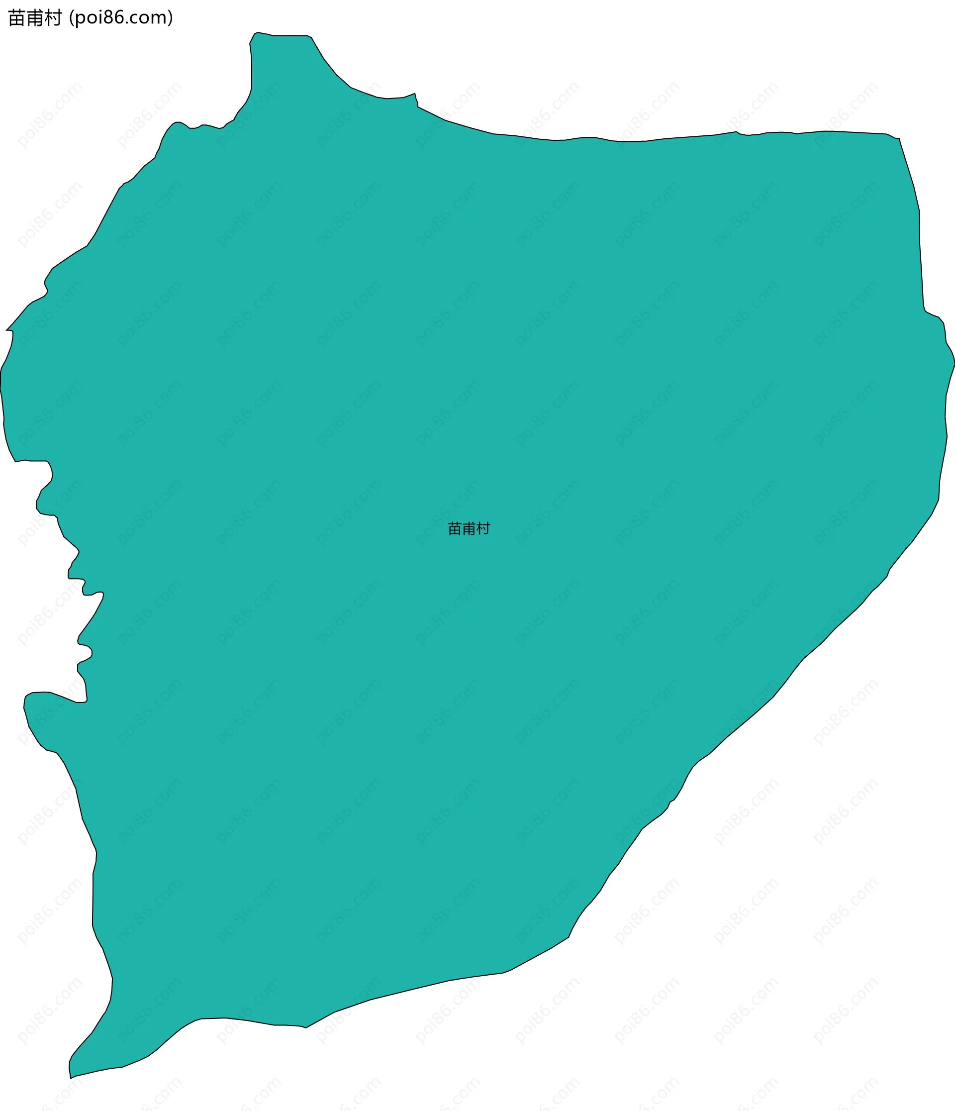 苗甫村边界地图