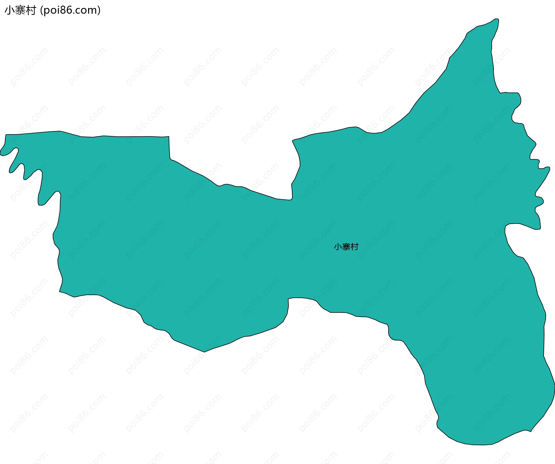 小寨村边界地图