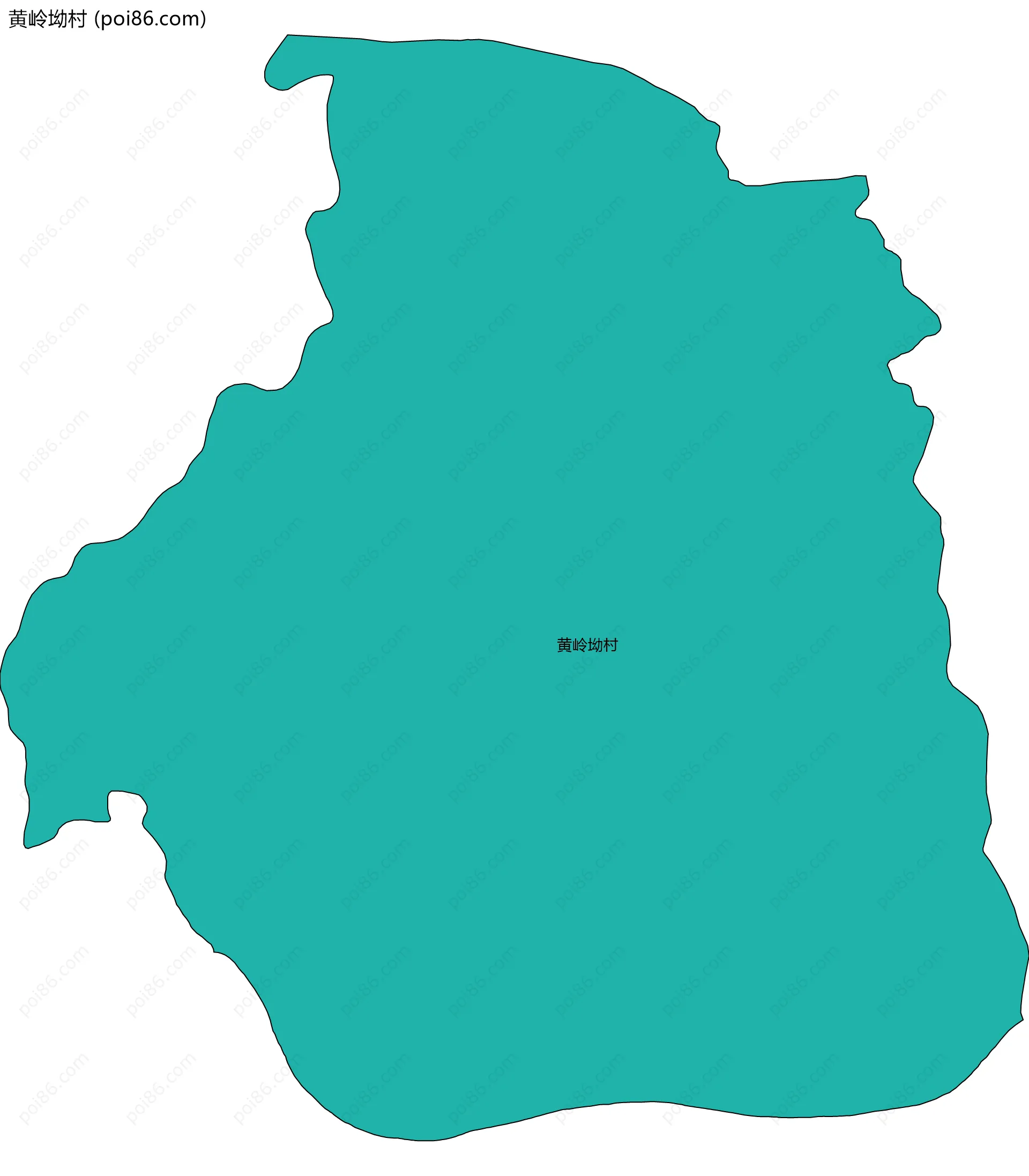 黄岭坳村边界地图