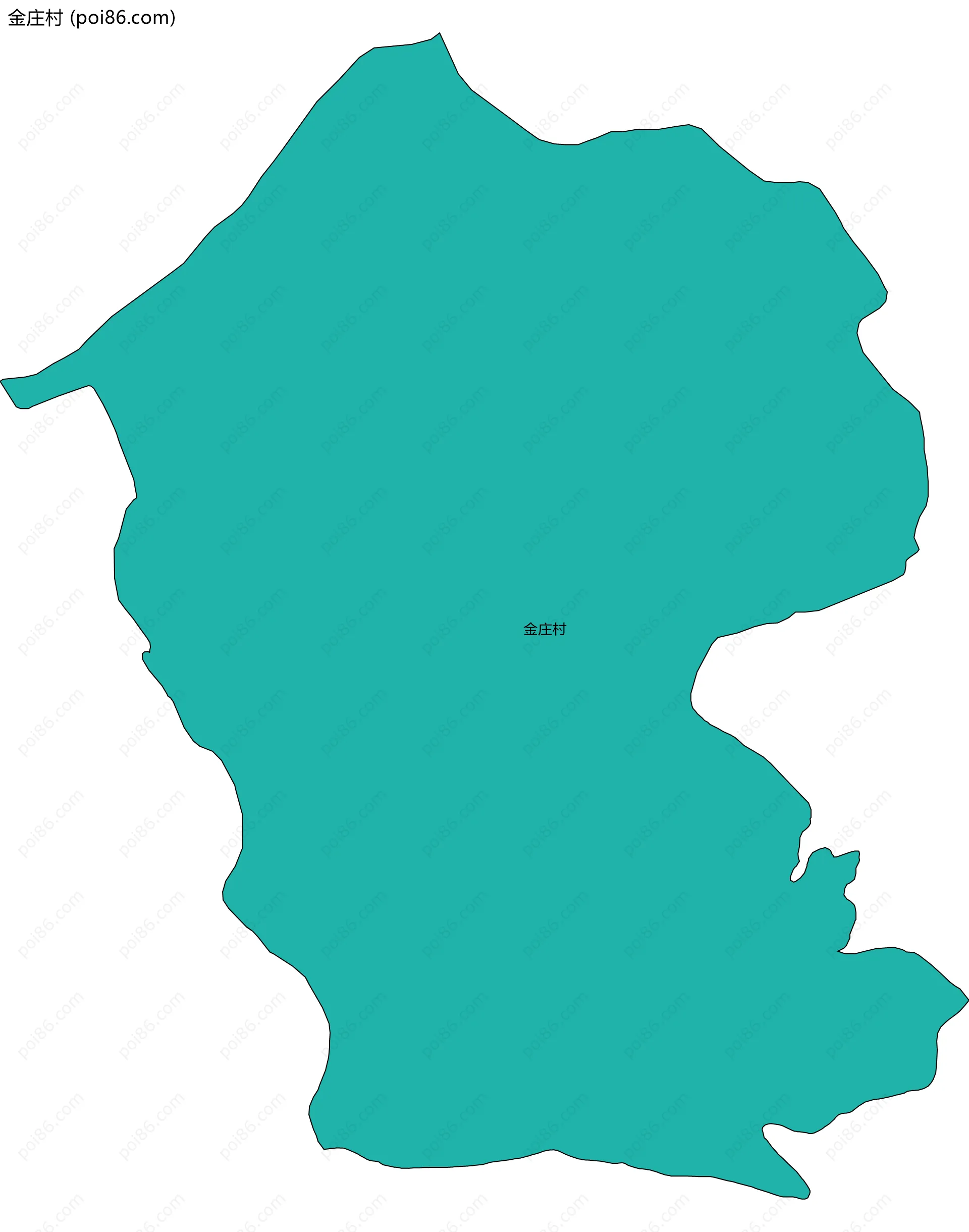 金庄村边界地图