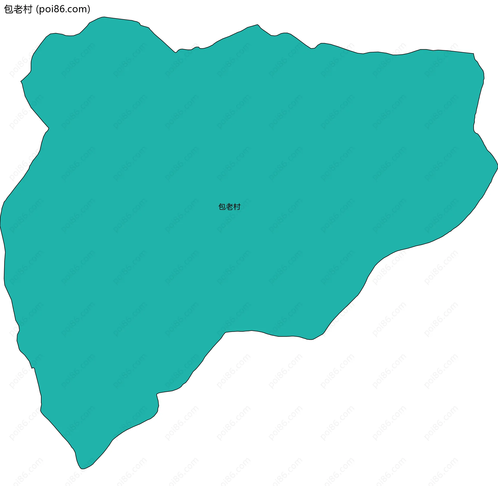 包老村边界地图