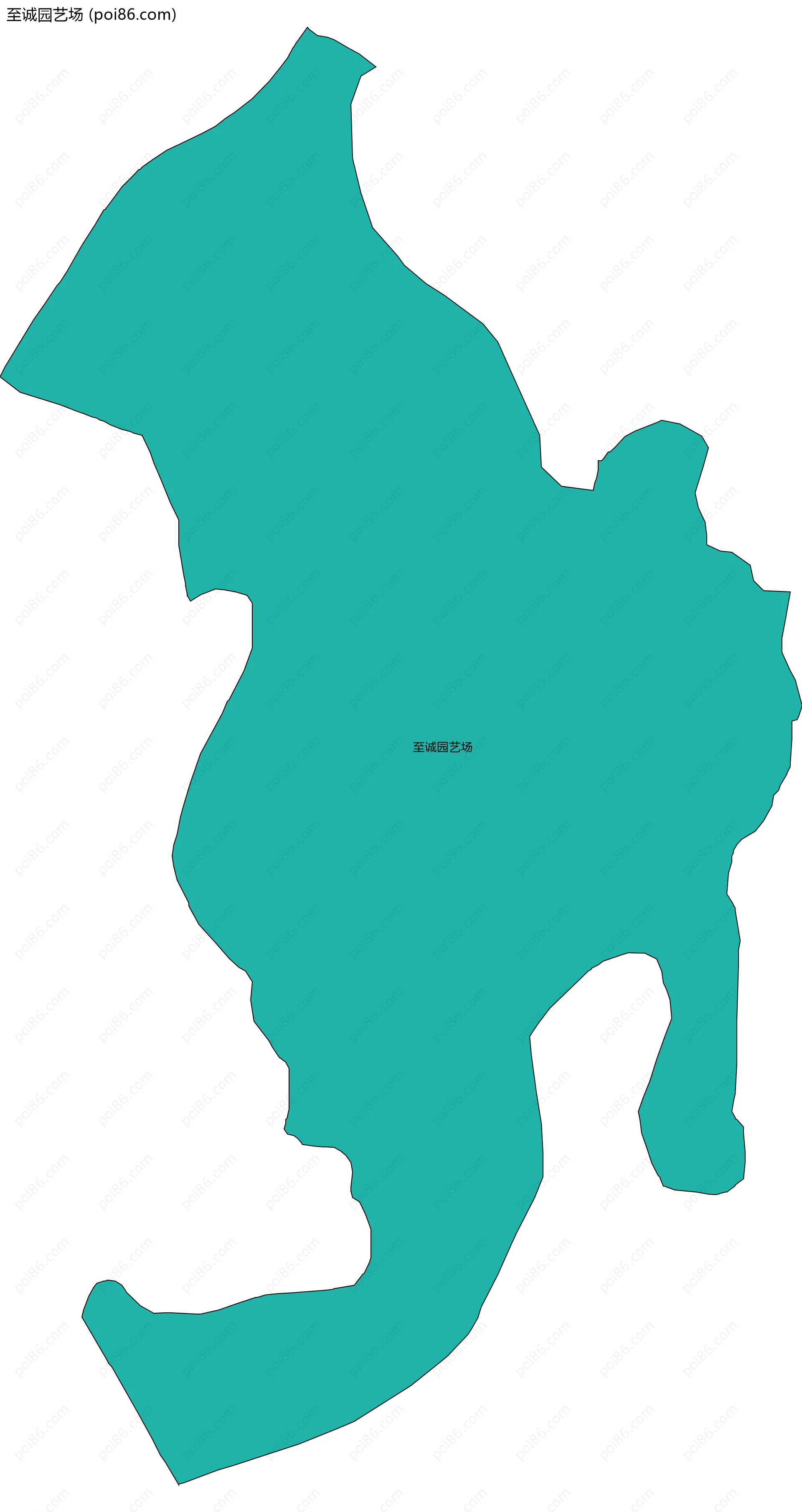 至诚园艺场边界地图