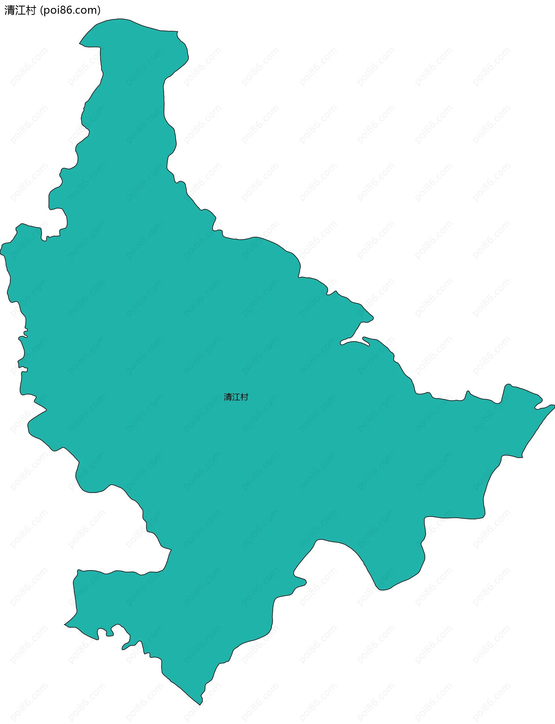 清江村边界地图