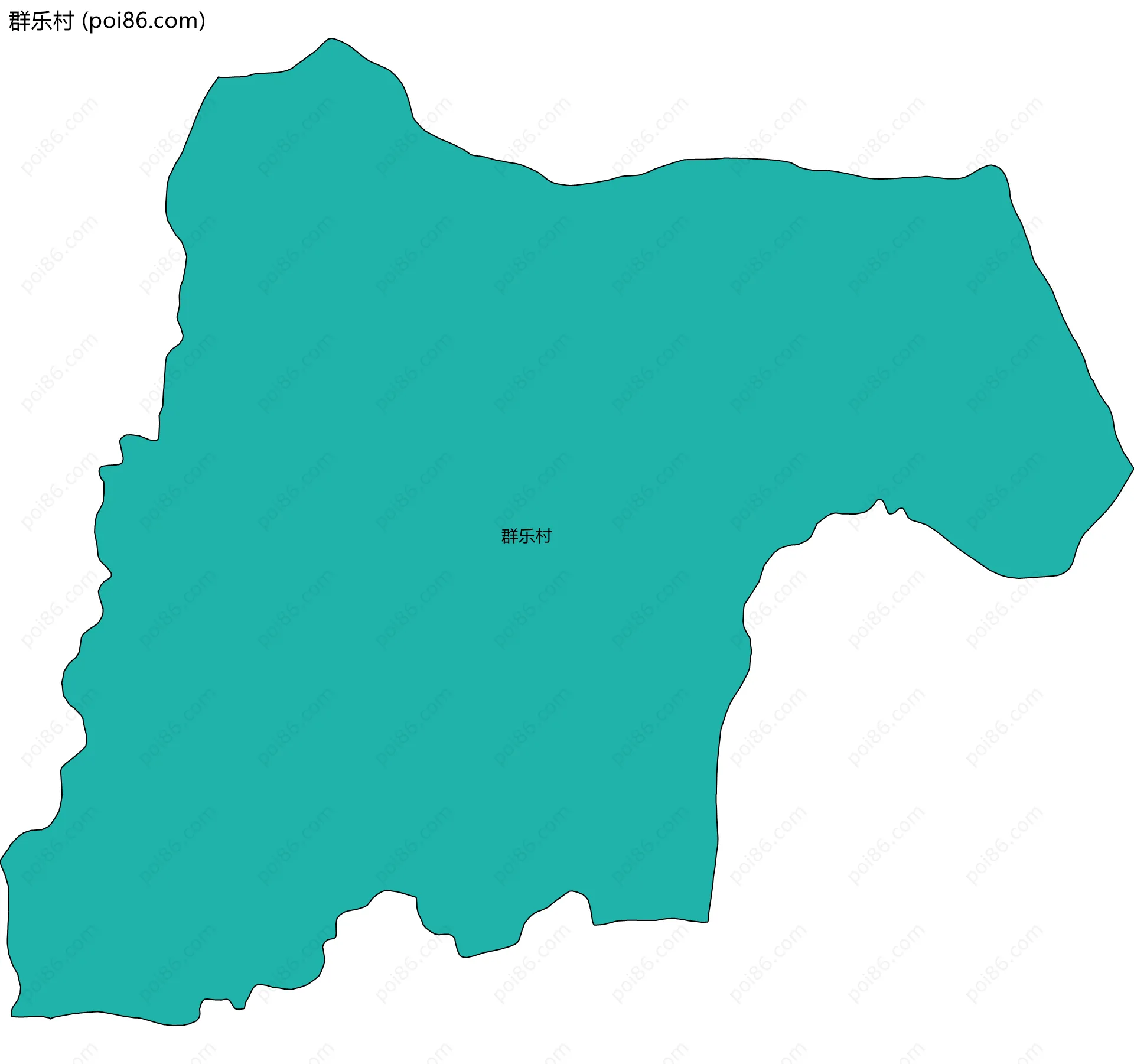 群乐村边界地图