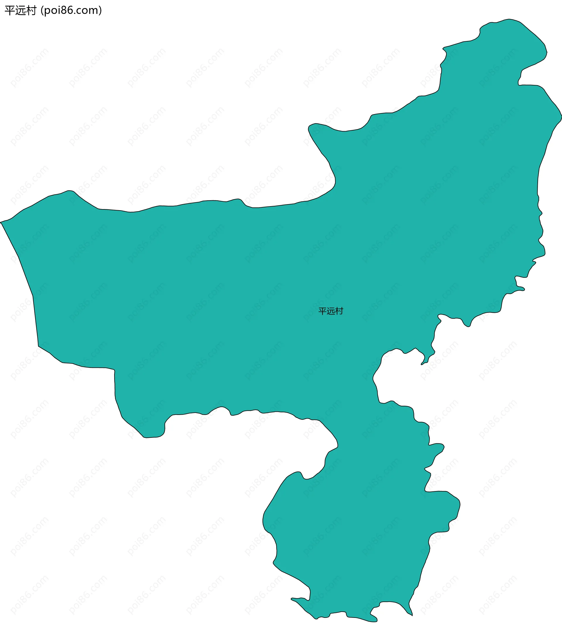 平远村边界地图