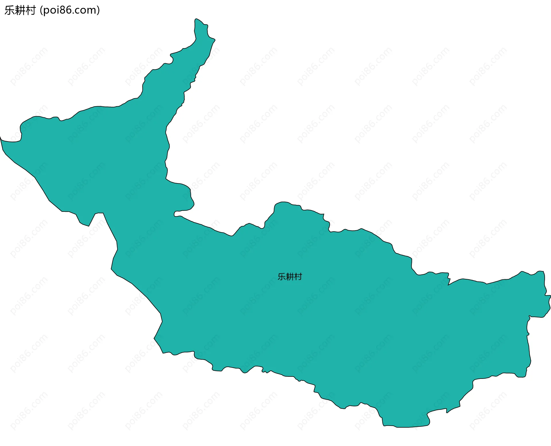 乐耕村边界地图