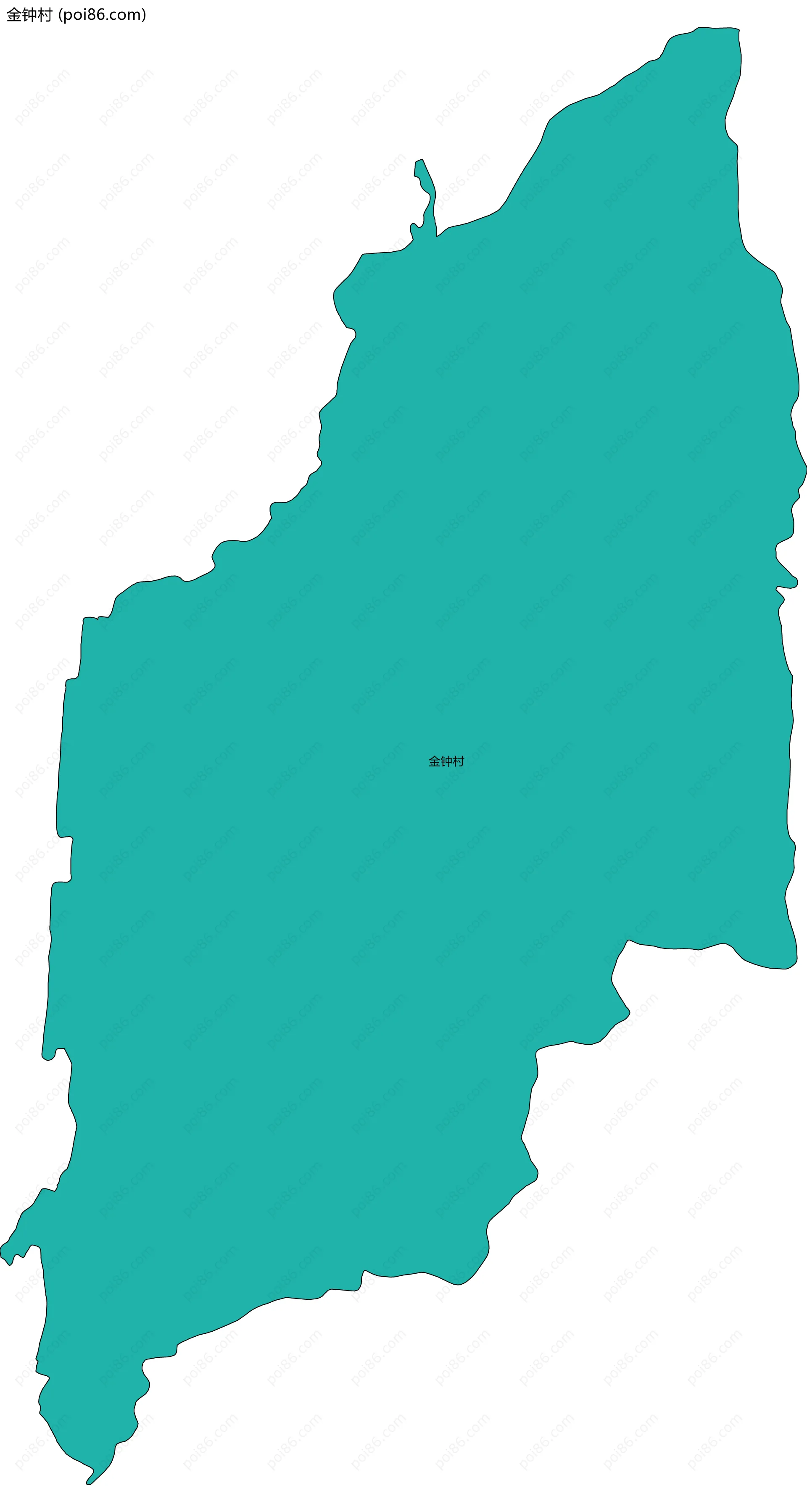 金钟村边界地图