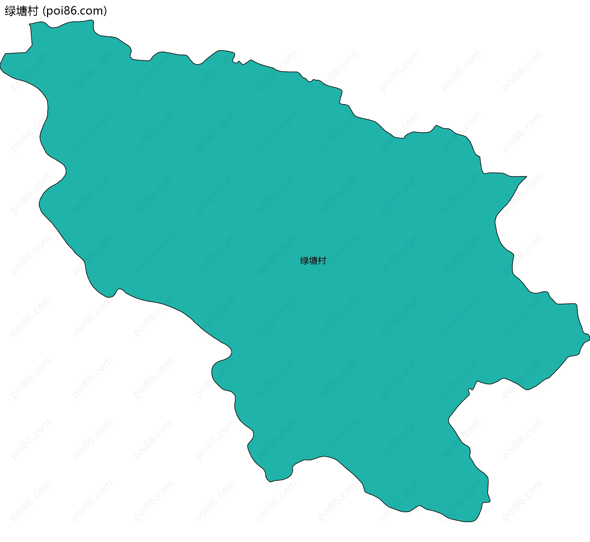 绿塘村边界地图