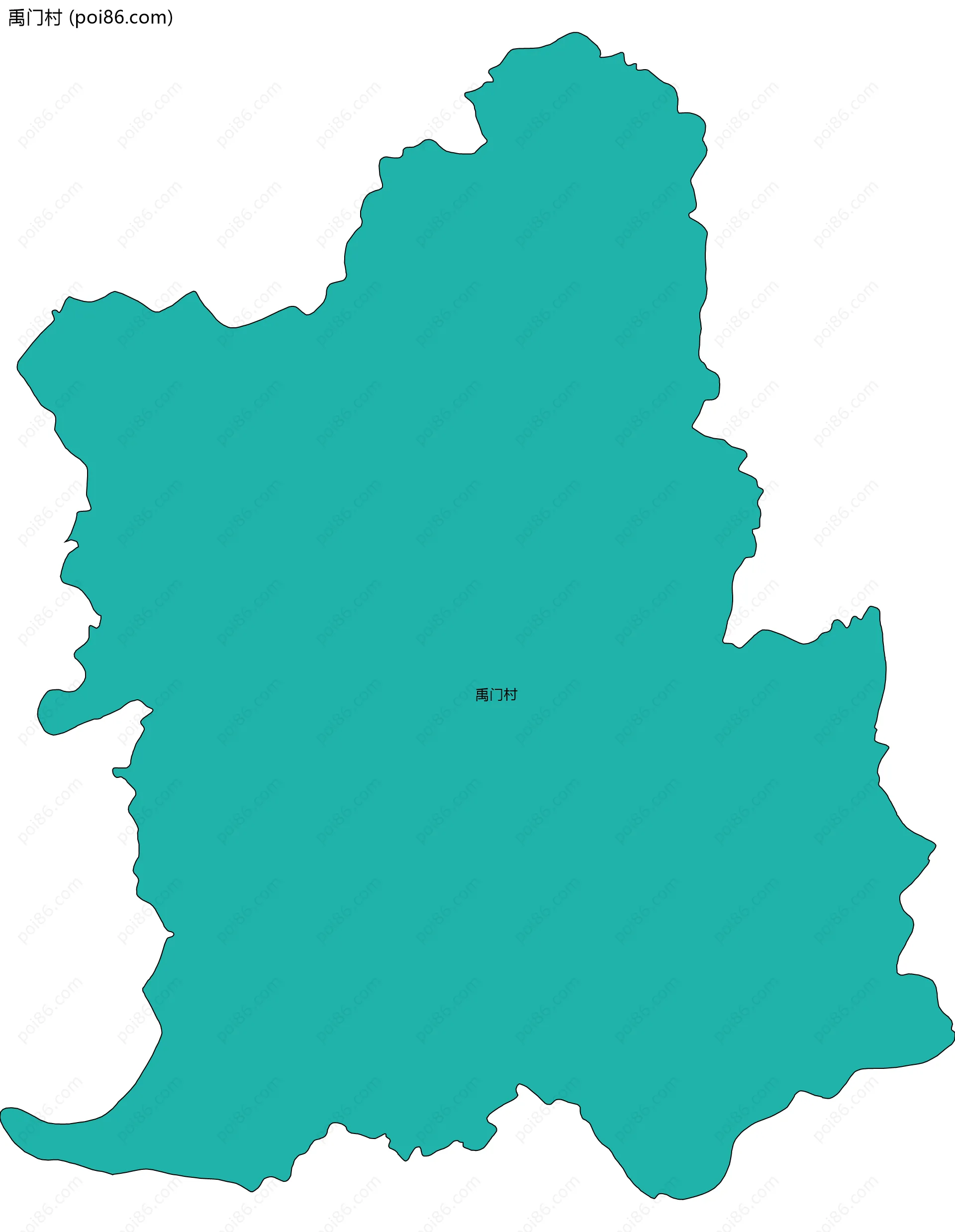 禹门村边界地图