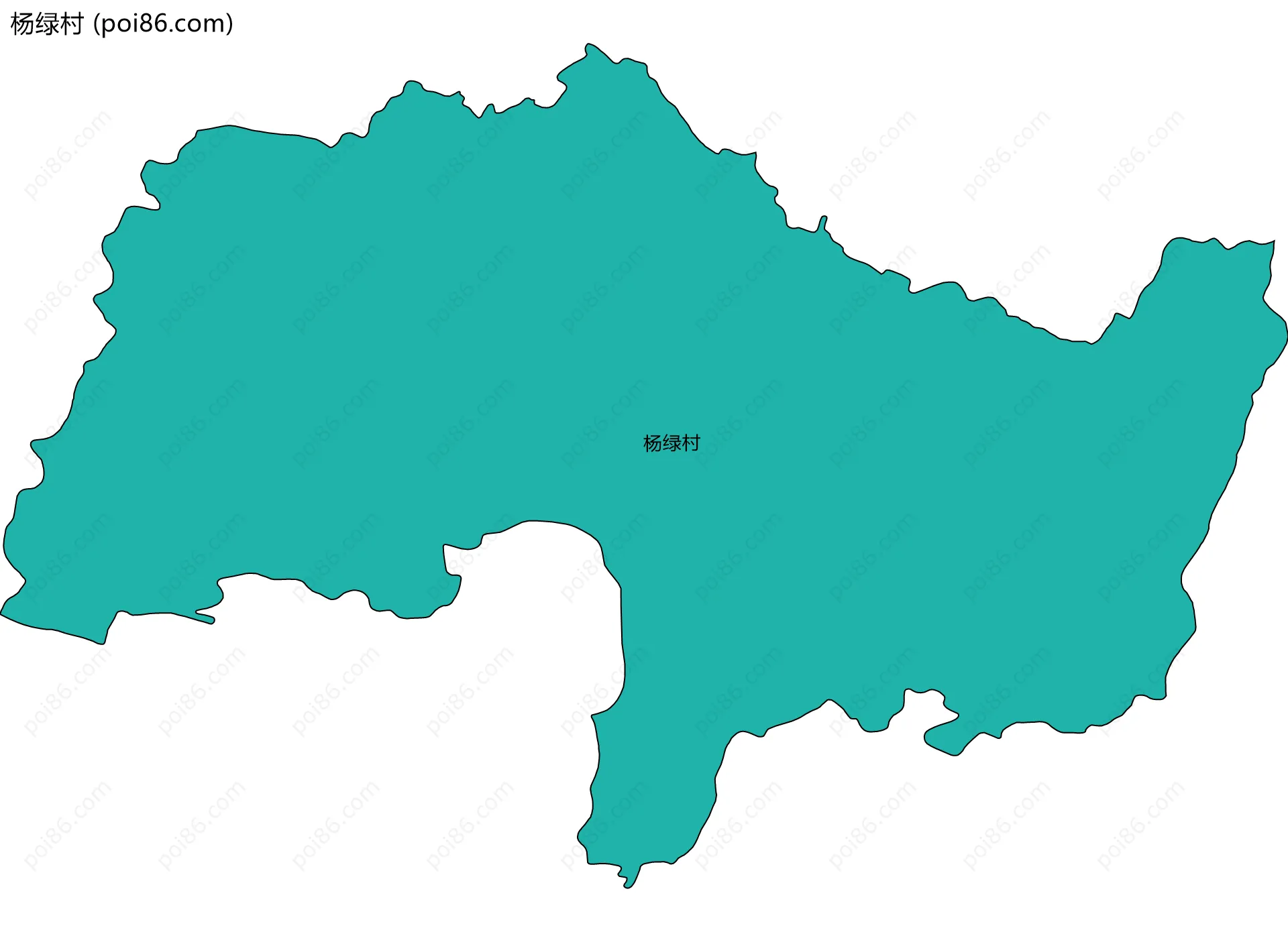 杨绿村边界地图