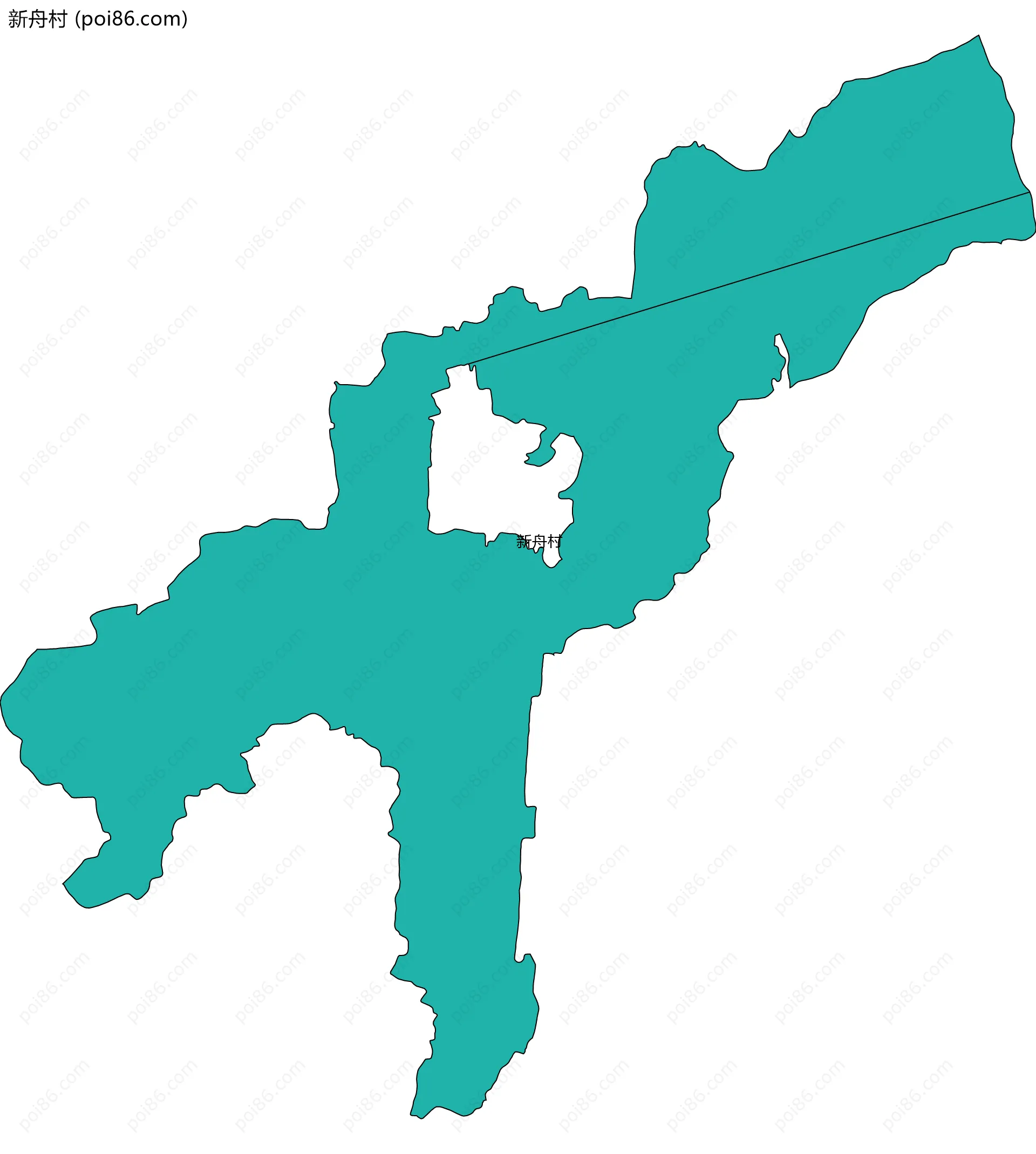 新舟村边界地图